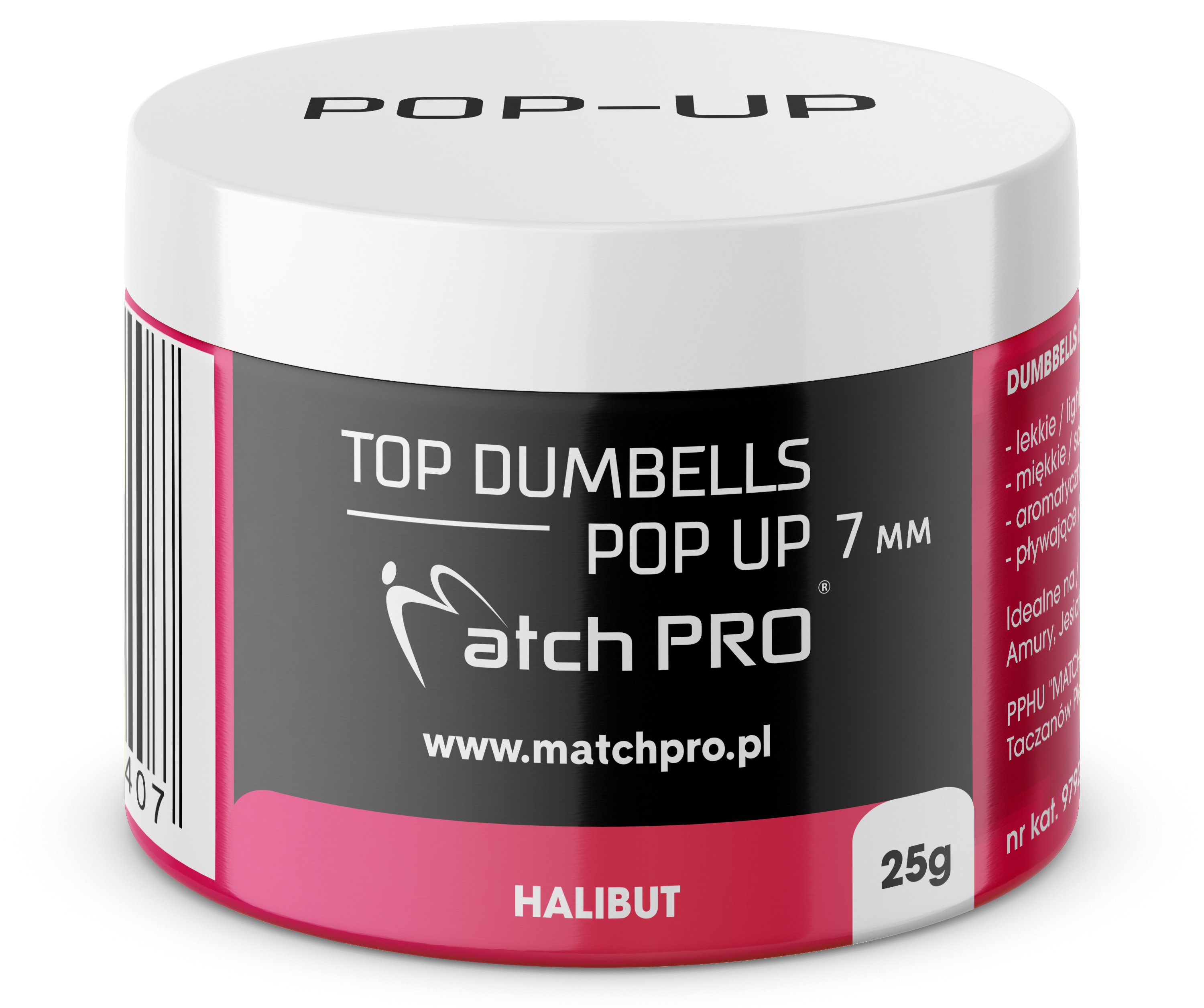 TOP DUMBELLS POP UP HALIBUT 7mm / 20g MatchPro