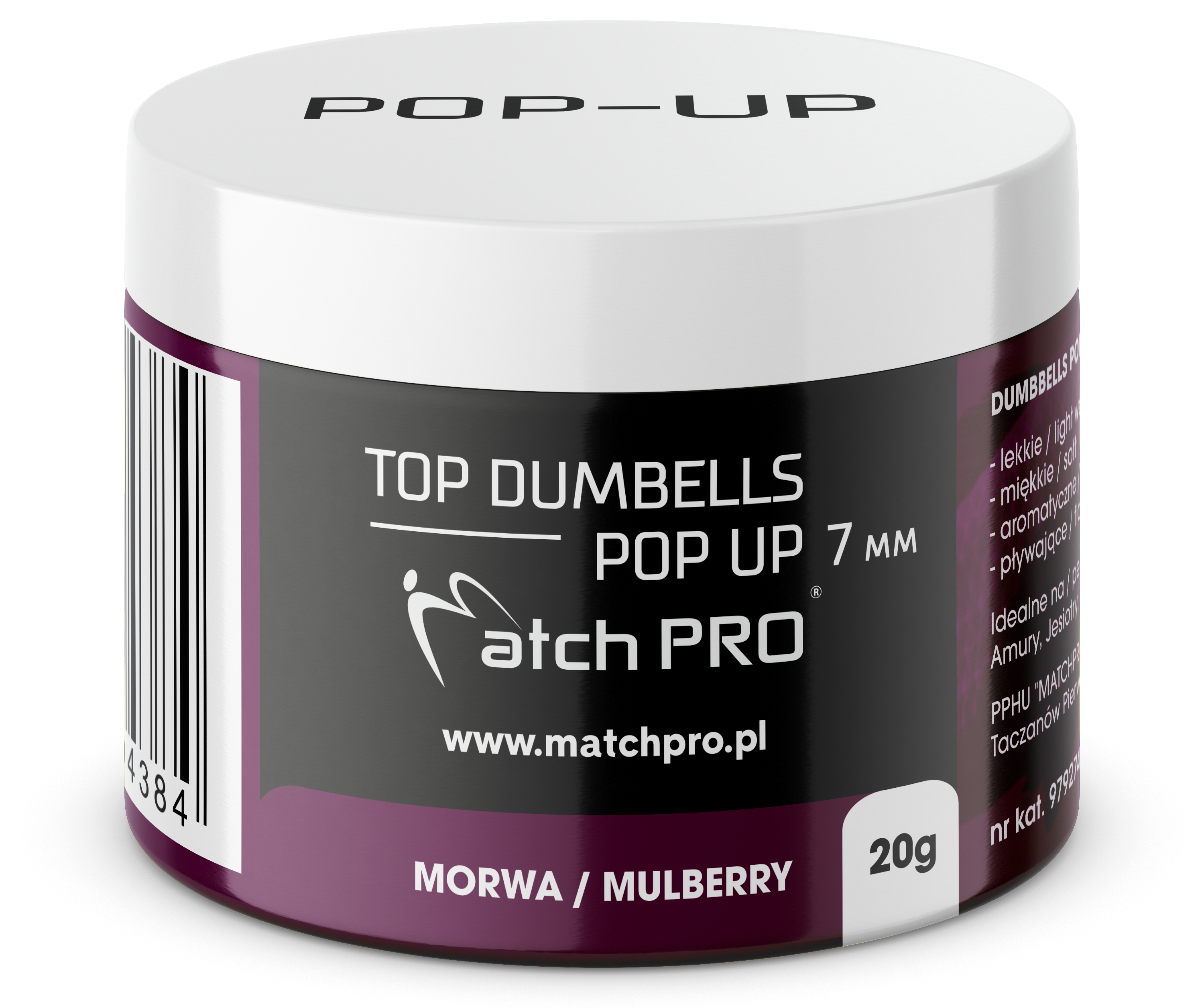 TOP DUMBELLS POP UP MULBERRY 7mm / 20g MatchPro