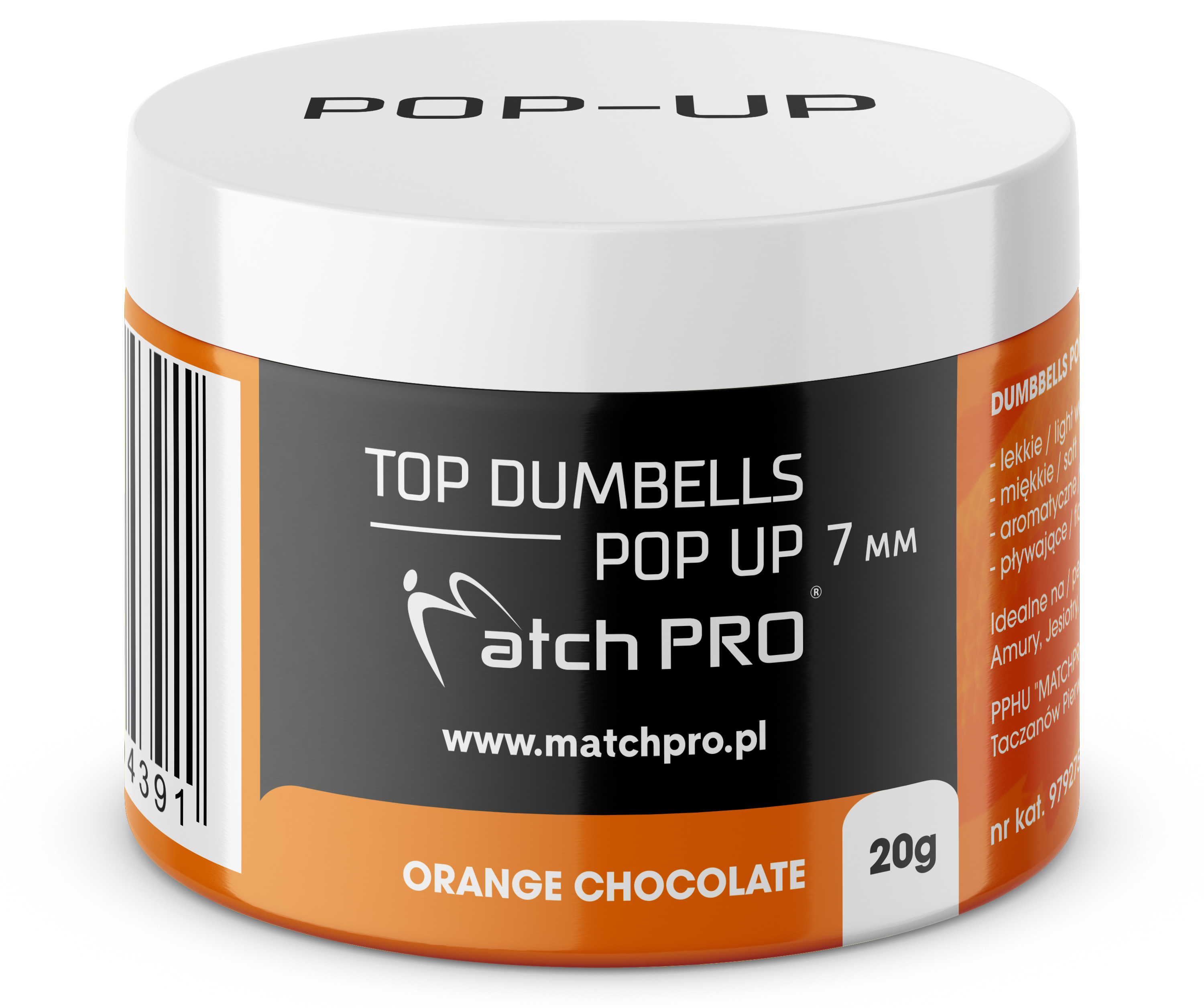 TOP DUMBELLS POP UP ORANGE CHOCO 7mm /20g MatchPro