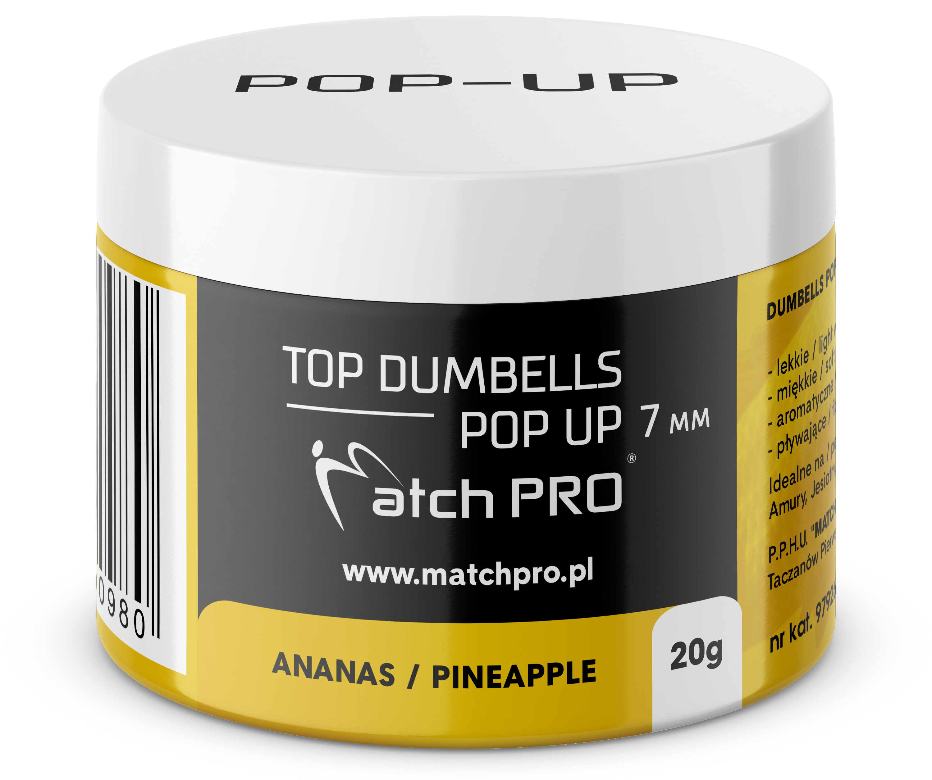 TOP DUMBELLS POP-UP PINEAPPLE 7mm / 20g MatchPro