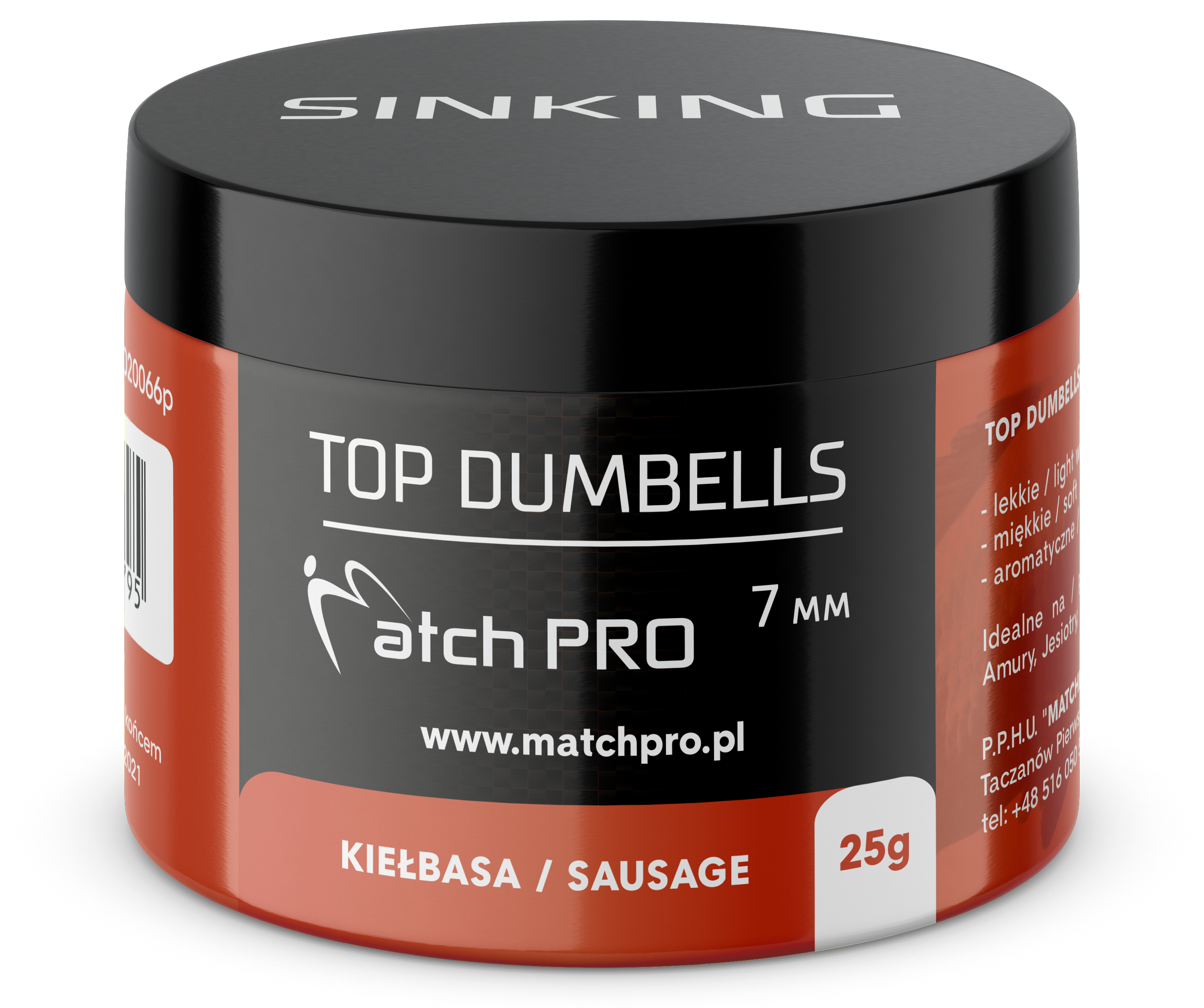 TOP DUMBELLS SAUSSAGE 7mm / 25g MatchPro