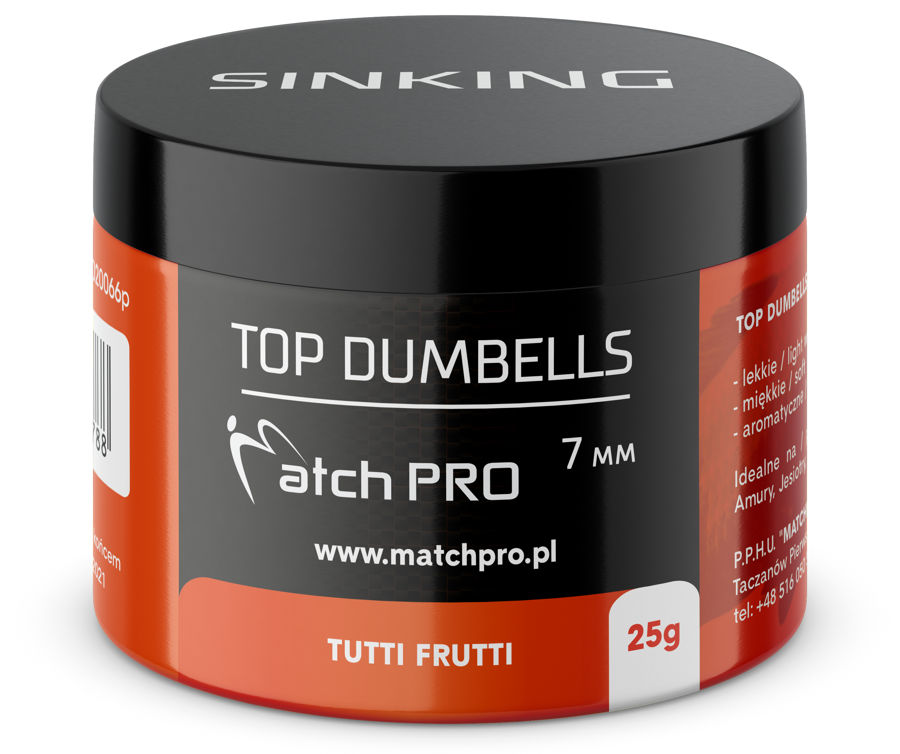 TOP DUMBELLS TUTTI FRUTTI 7mm / 25g MatchPro