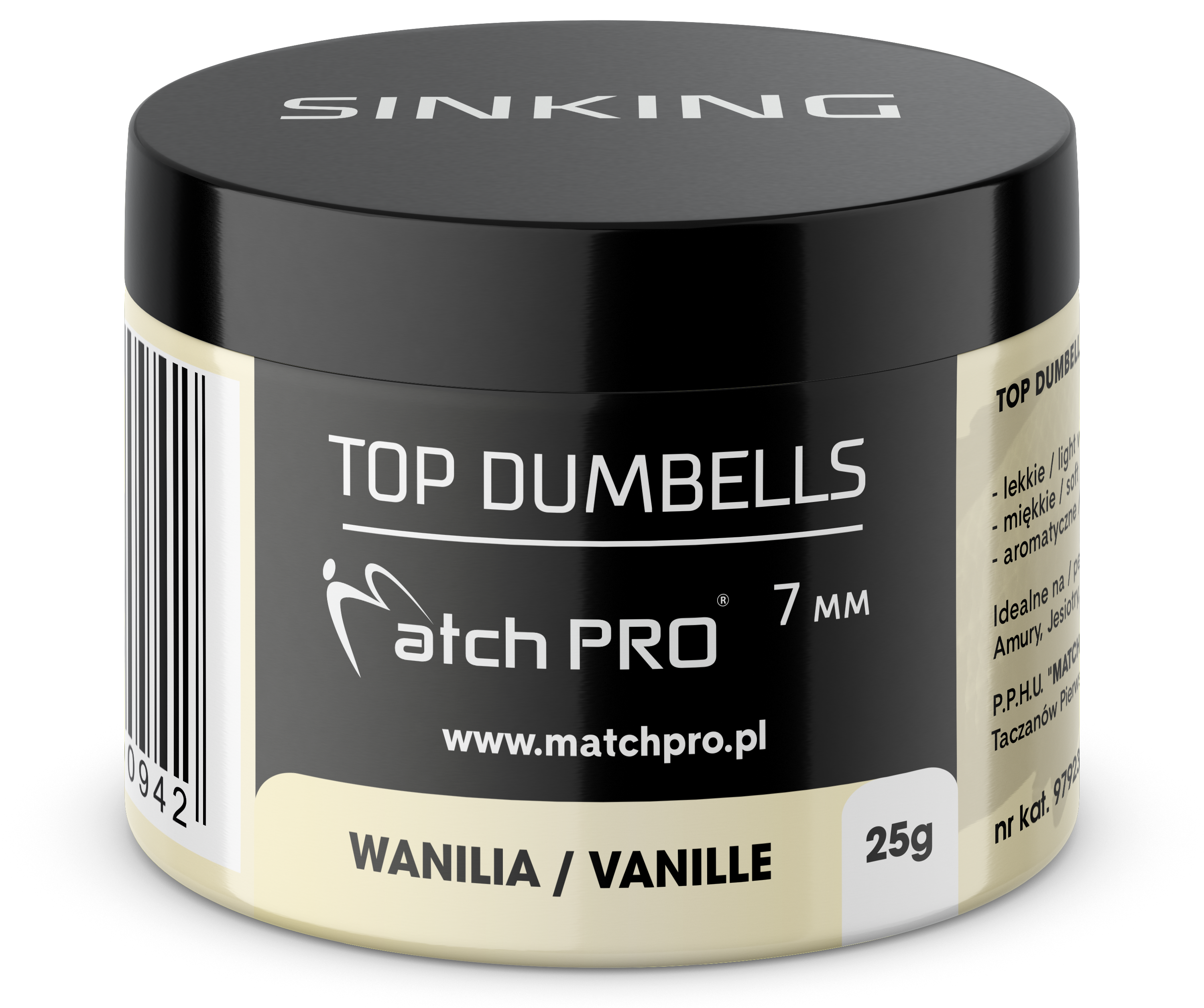 TOP DUMBELLS VANILLE 7mm / 25g MatchPro