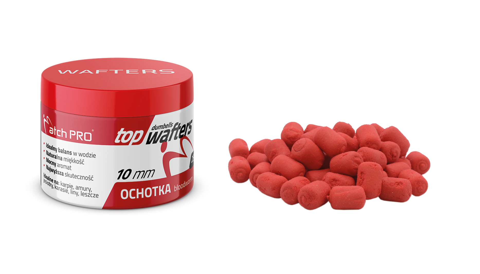 TOP DUMBELLS WAFTERS BLOODWORM 10mm 25g MatchPro