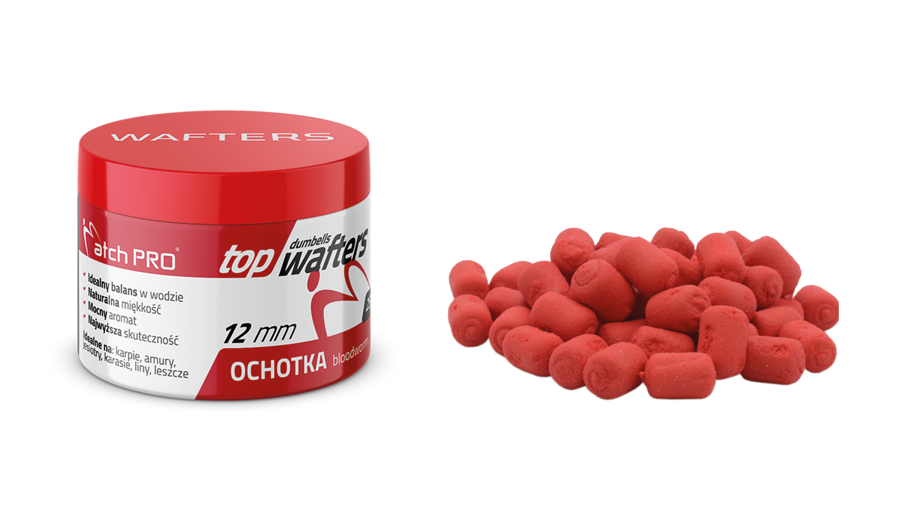 TOP DUMBELLS WAFTERS BLOODWORM 12mm 25g MatchPro