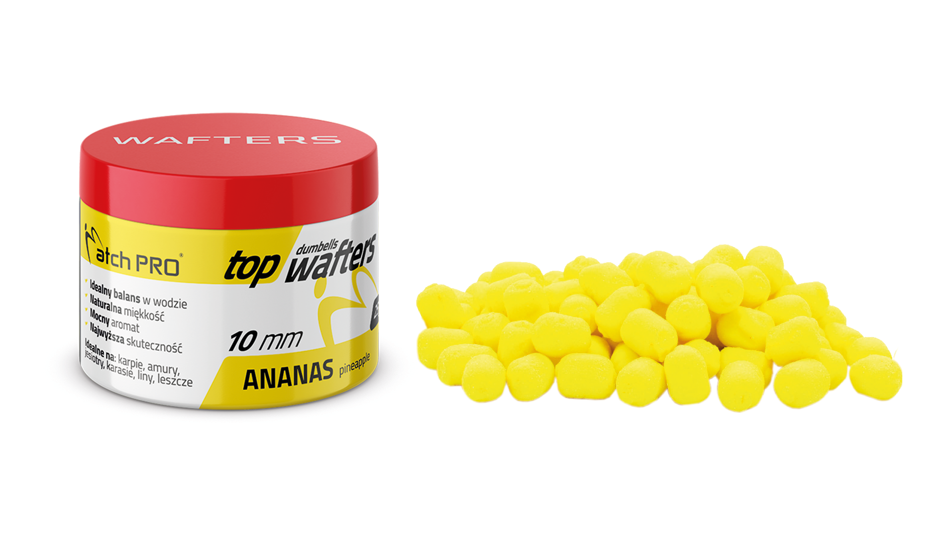 TOP DUMBELLS WAFTERS PINEAPPLE 10mm 25g MatchPro