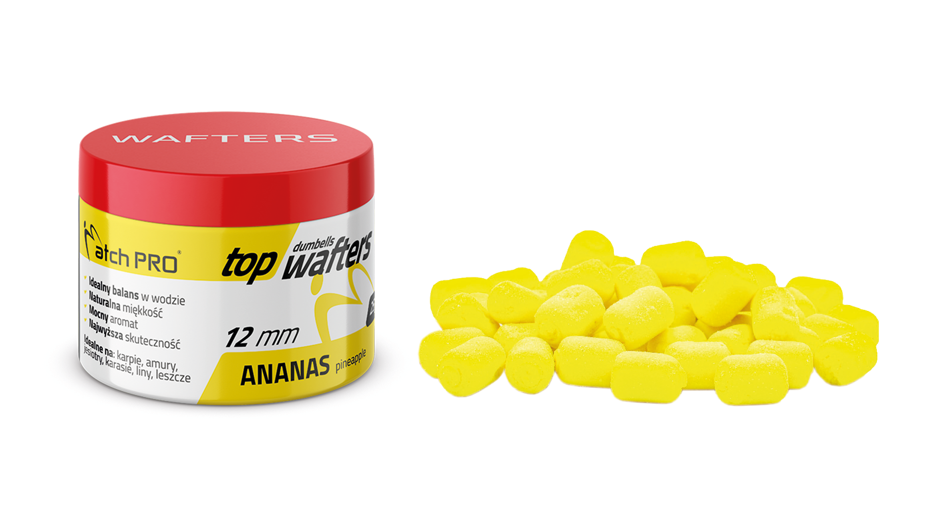 TOP DUMBELLS WAFTERS PINEAPPLE 12mm 25g MatchPro