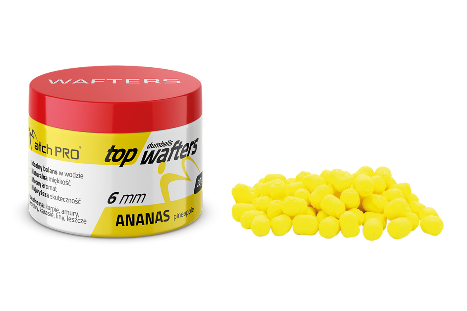 TOP DUMBELLS WAFTERS PINEAPPLE 6mm 20g MatchhPro