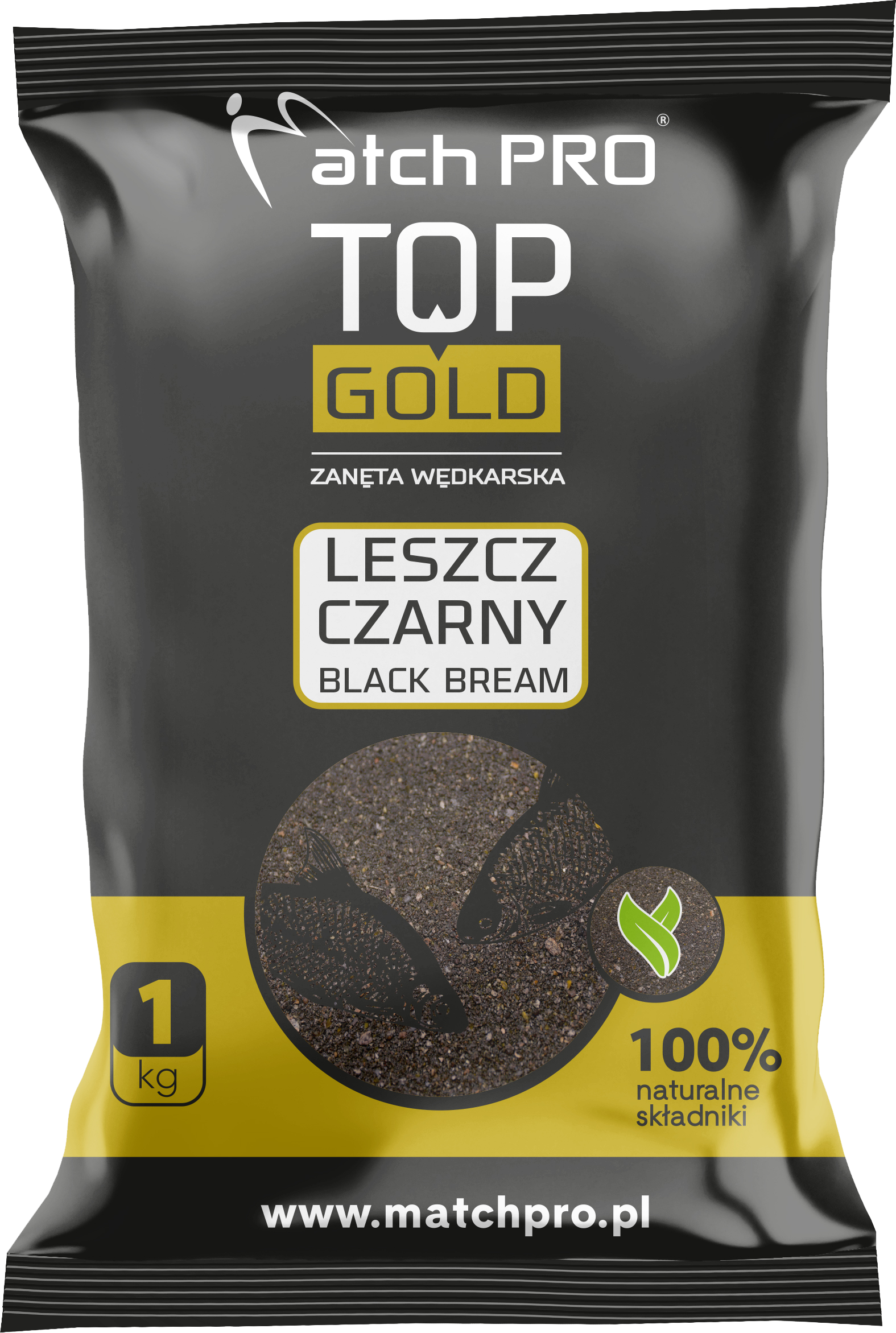 TOP GOLD LESZCZ CZARNY Zanęta MatchPro 1kg