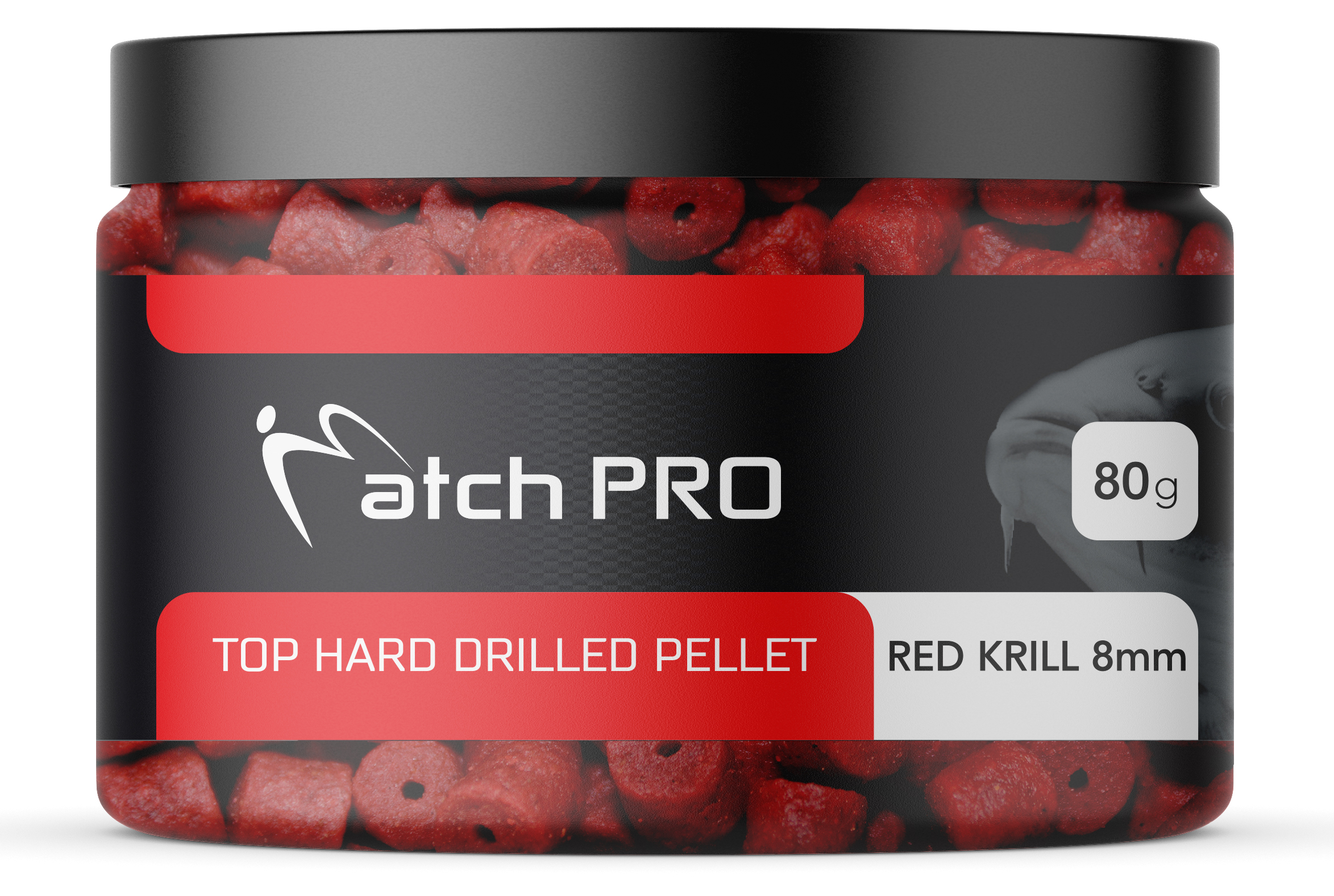 TOP HARD RED KRILL 14mm DRILLED Pellet MatchPro  80g