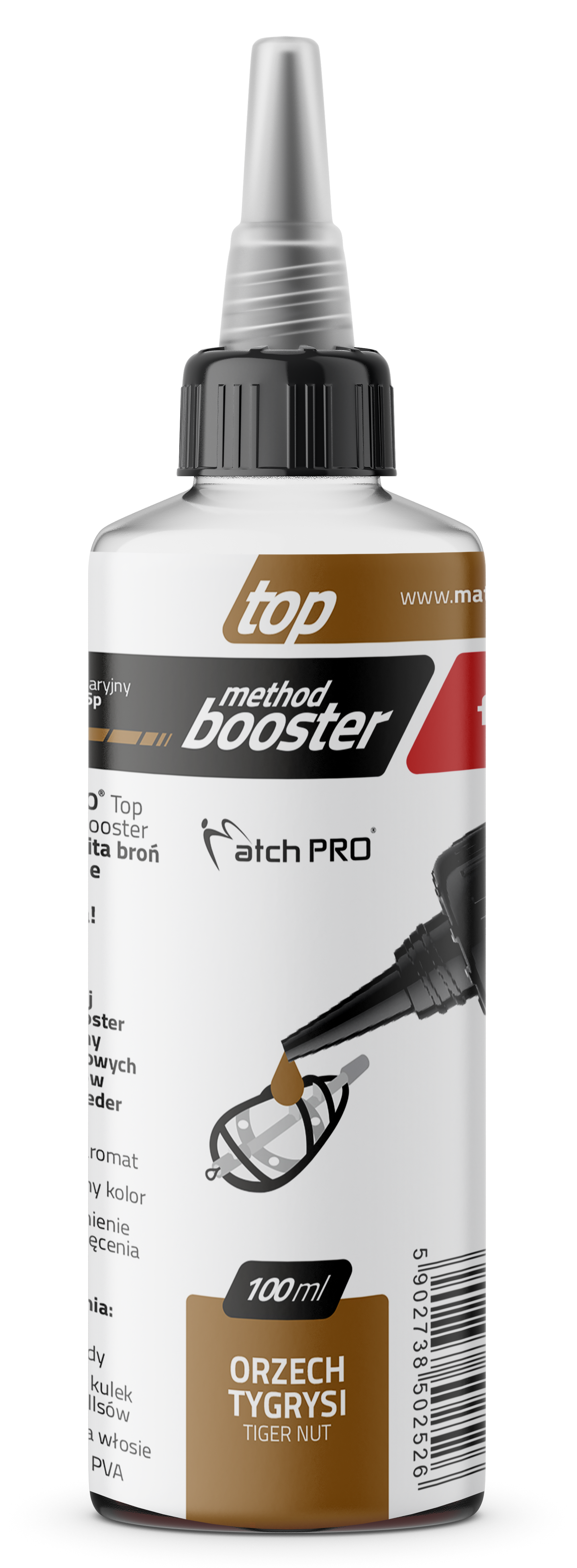 TOP METHOD BOOSTER ORZECH TYGRYSI MatchPro 100ml