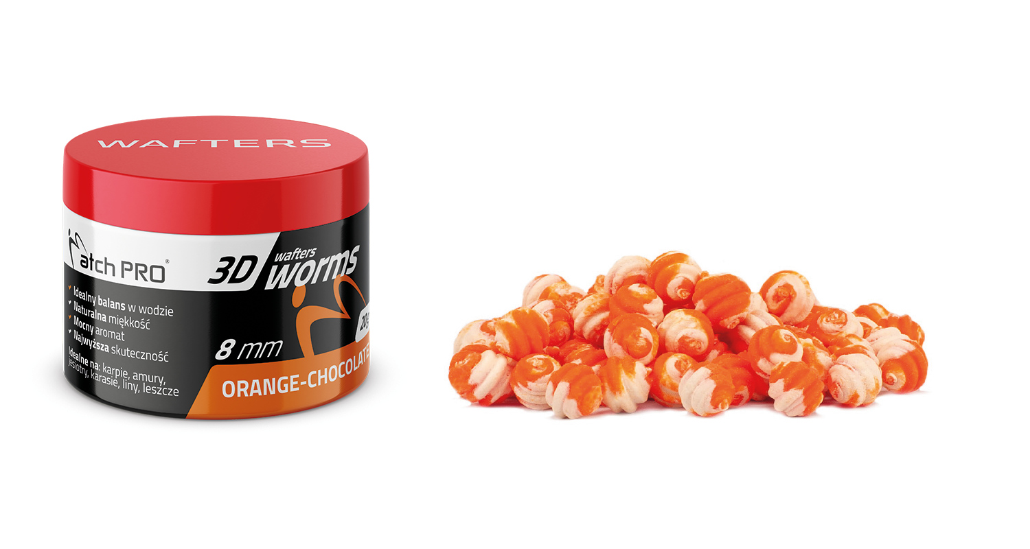 TOP WORMS WAFTERS DUO ORANGE-CHOCOLATE 8mm 20g MatchPro