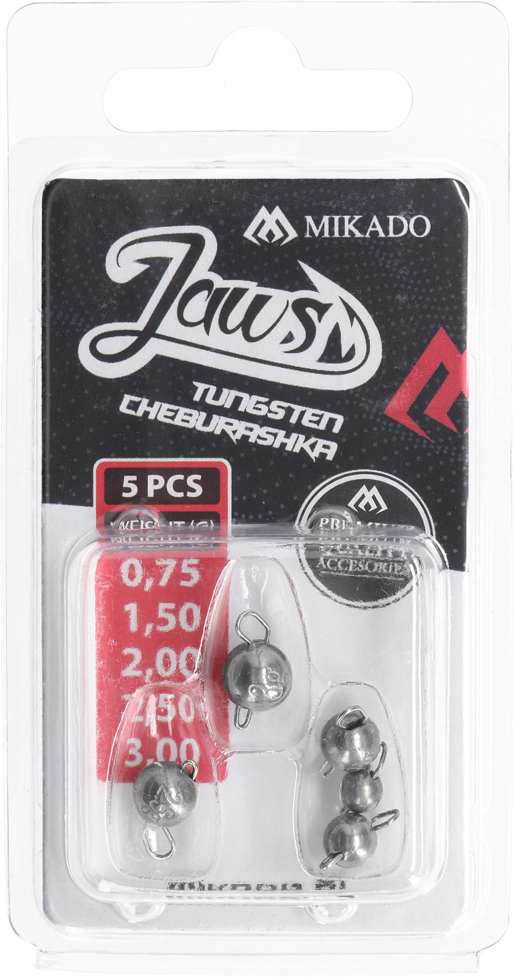 Mikado-CHEBURASHKA-WOLFRAMOWA-JAWS-KOMPLET-0.75g1.5g2g2.5g3g-op.5szt-4