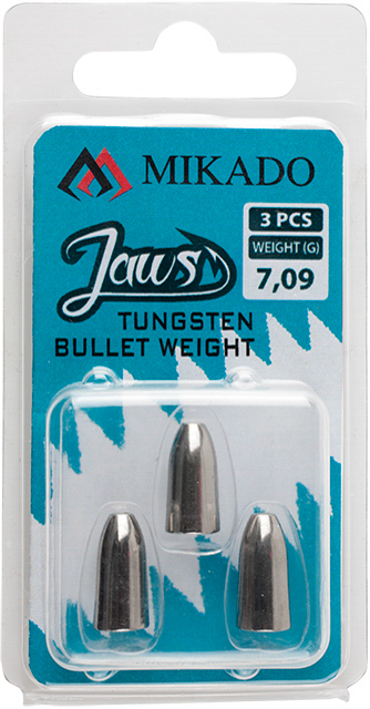 Mikado-CIEZAREK-JAWS-TUNGSTEN-BULLET-10.63g-STALOWO-SZARY-op.3szt-1