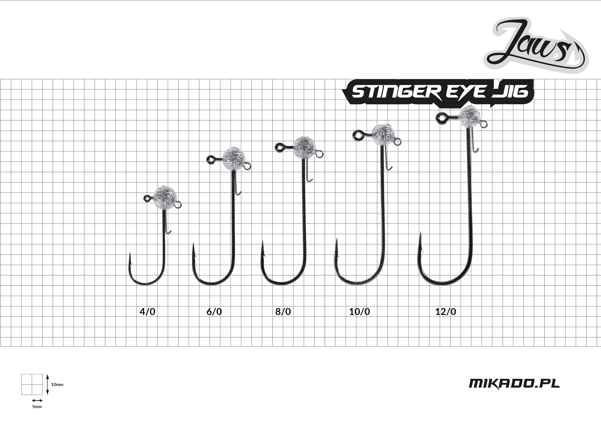 Mikado-GLOWKA-JIGOWA-JAWS-STINGER-EYE-10gr-40-BN-op.3szt-3