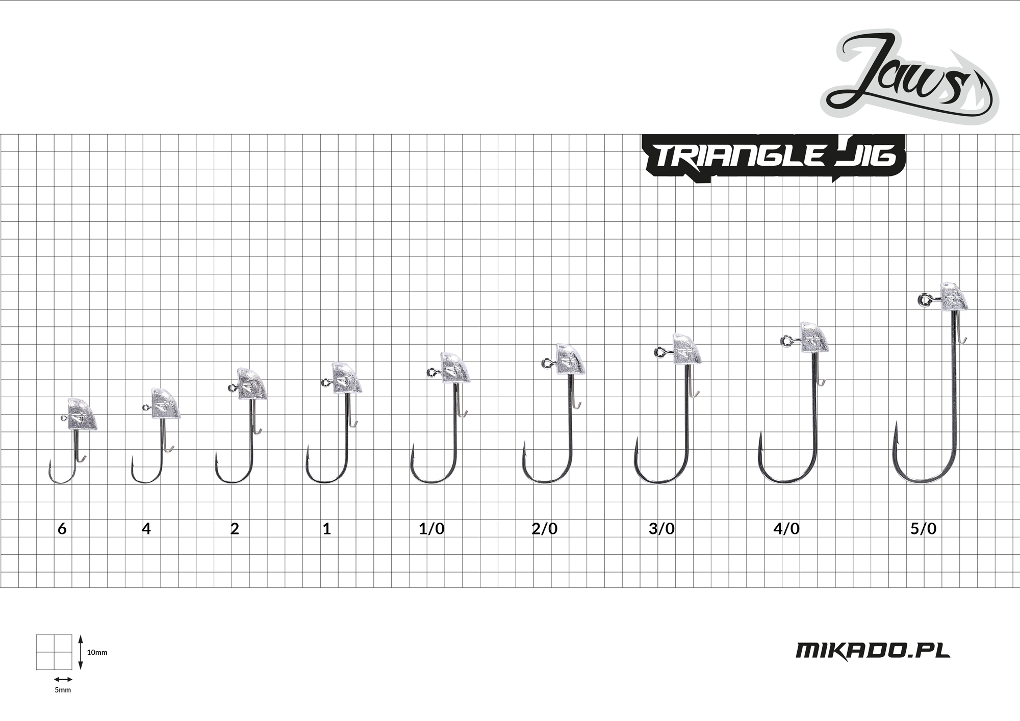 Mikado-GLOWKA-JIGOWA-JAWS-TROJKATNA-6g-10-BN-op.3szt-3
