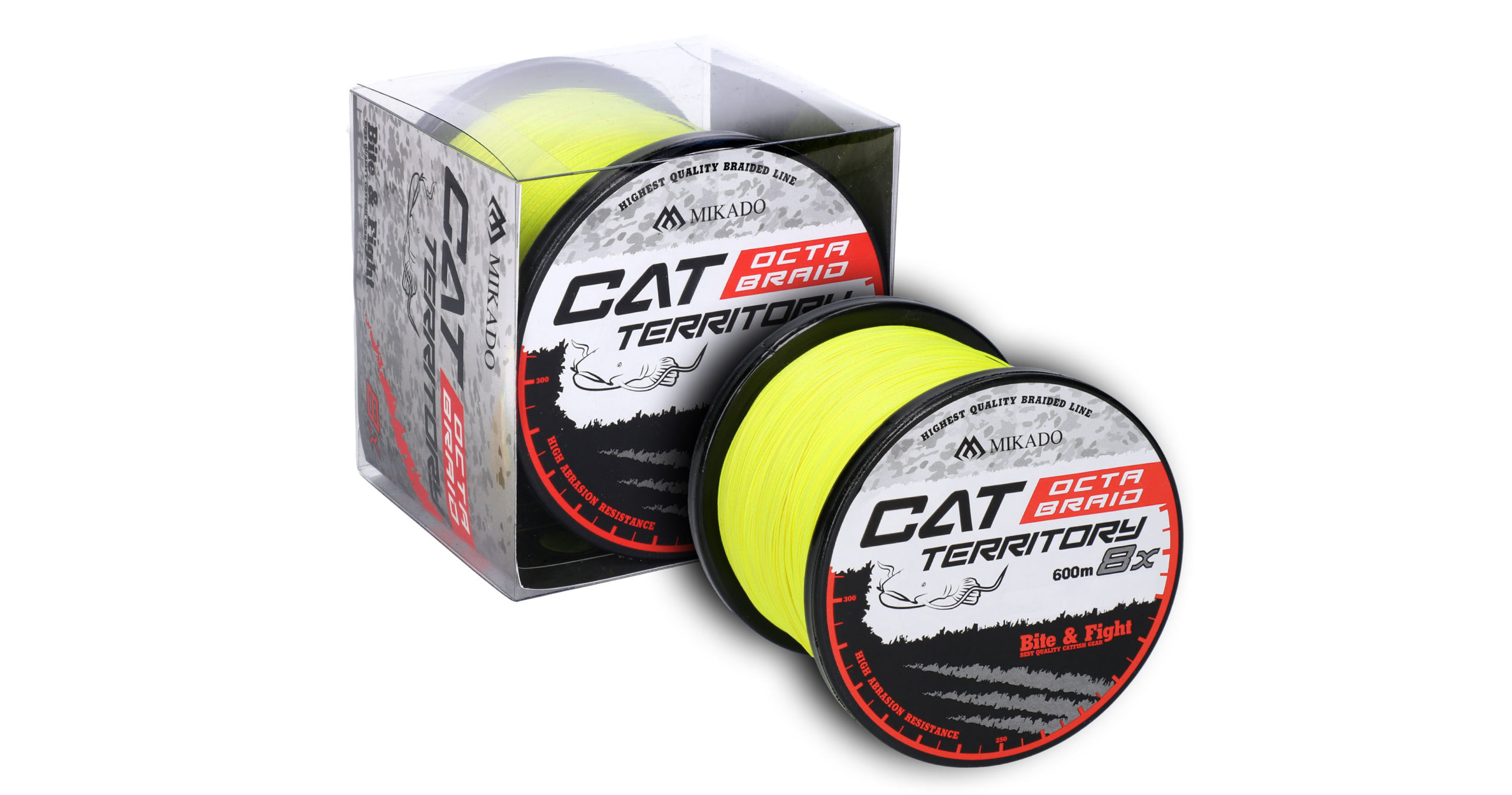 Mikado – PLECIONKA – CAT TERRITORY OCTA BRAID – 0.40mm/39.8kg/600m – FLUO – op.1szp.