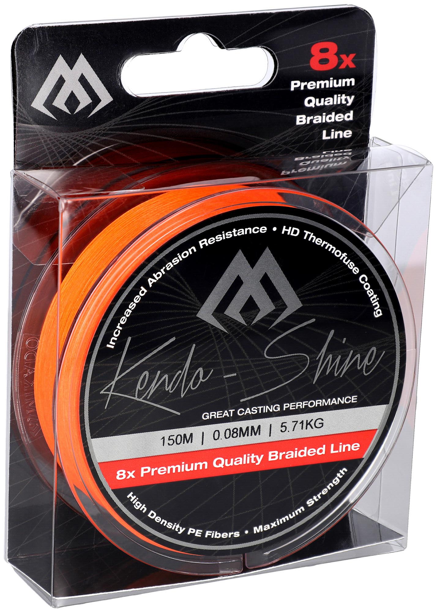 Mikado-PLECIONKA-KENDO-SHINE-0.10mm8.23kg150m-FLUO-POMARANCZOWA-op.1szp-2