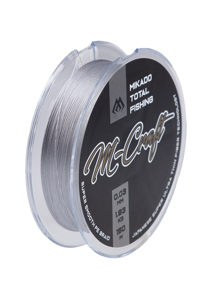 Mikado-PLECIONKA-M-Craft-Braid-0.03mm1.83kg150m-STEEL-GRAY-op.1szp-1