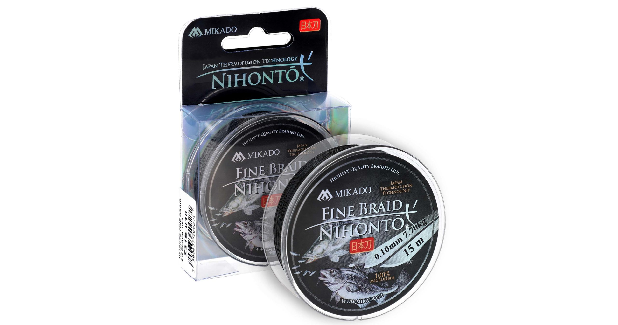 Mikado – PLECIONKA – NIHONTO FINE BRAID – 0.06mm/3.25kg/15m – CZARNA – op.1szp.