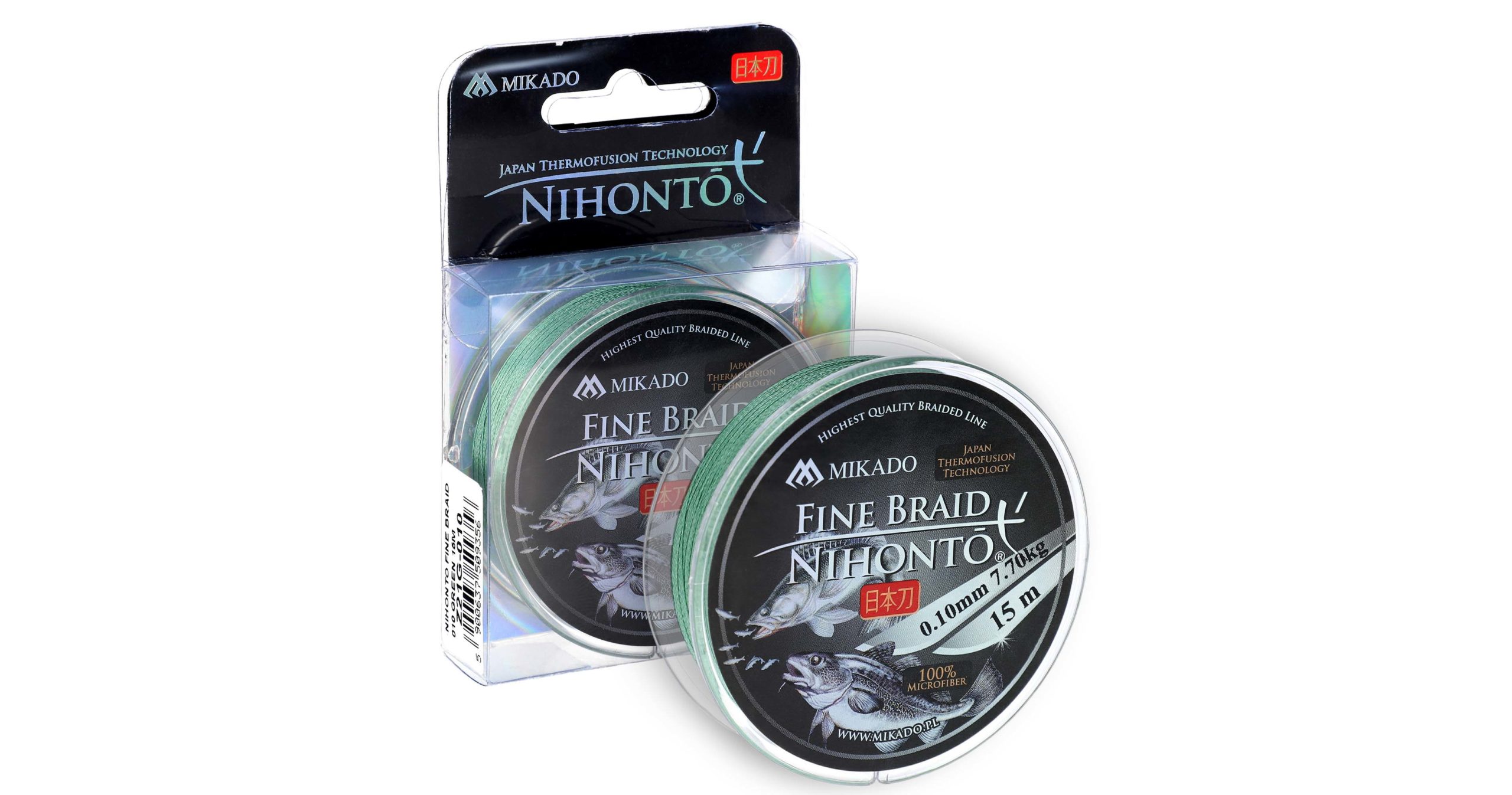 Mikado – PLECIONKA – NIHONTO FINE BRAID – 0.06mm/3.25kg/15m – ZIELONA – op.1szp.