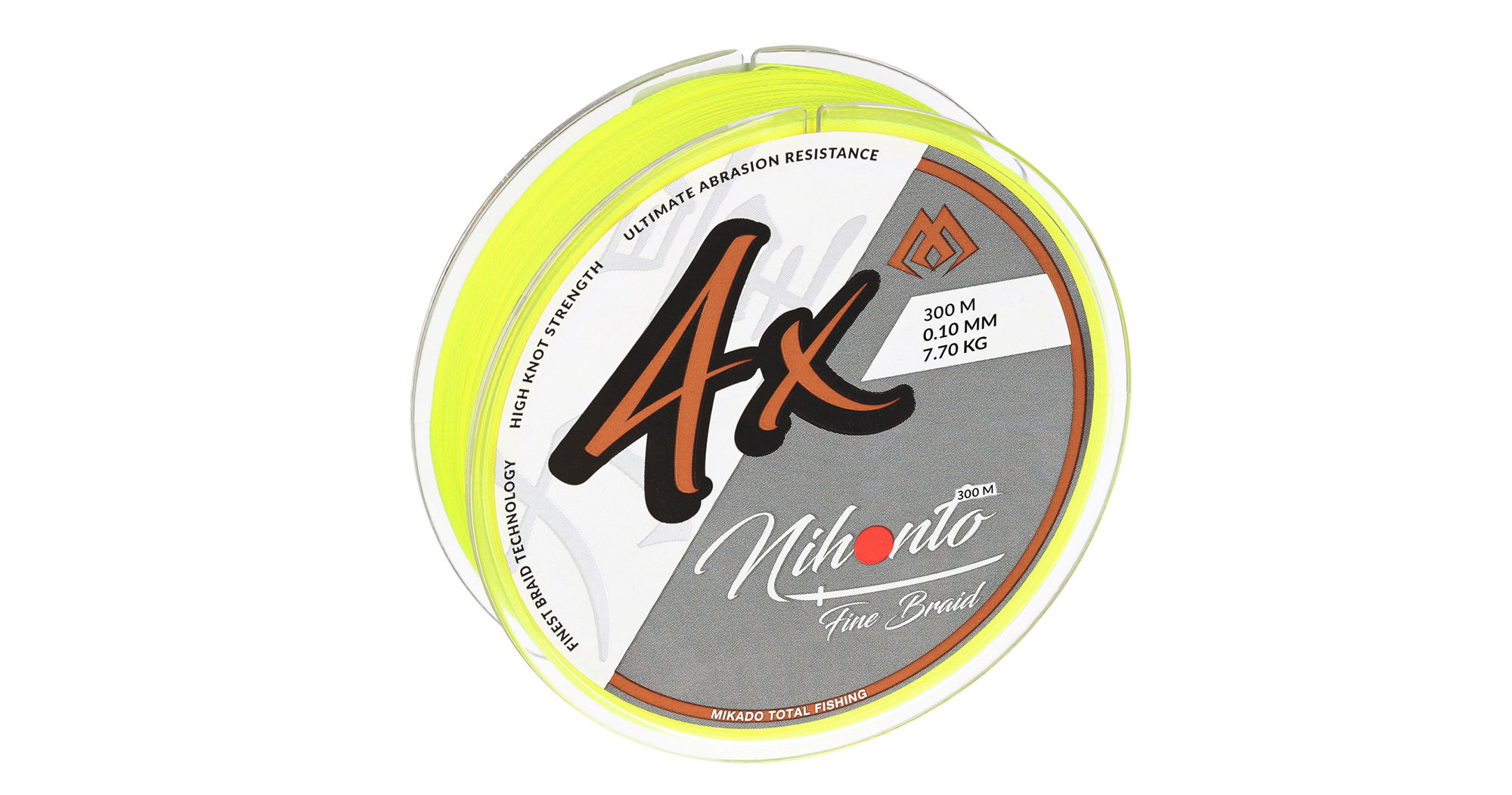 Mikado-PLECIONKA-NIHONTO-FINE-BRAID-0.06mm3.25kg300m-FLUO-x17BxD3x141TA-op.1szp-1