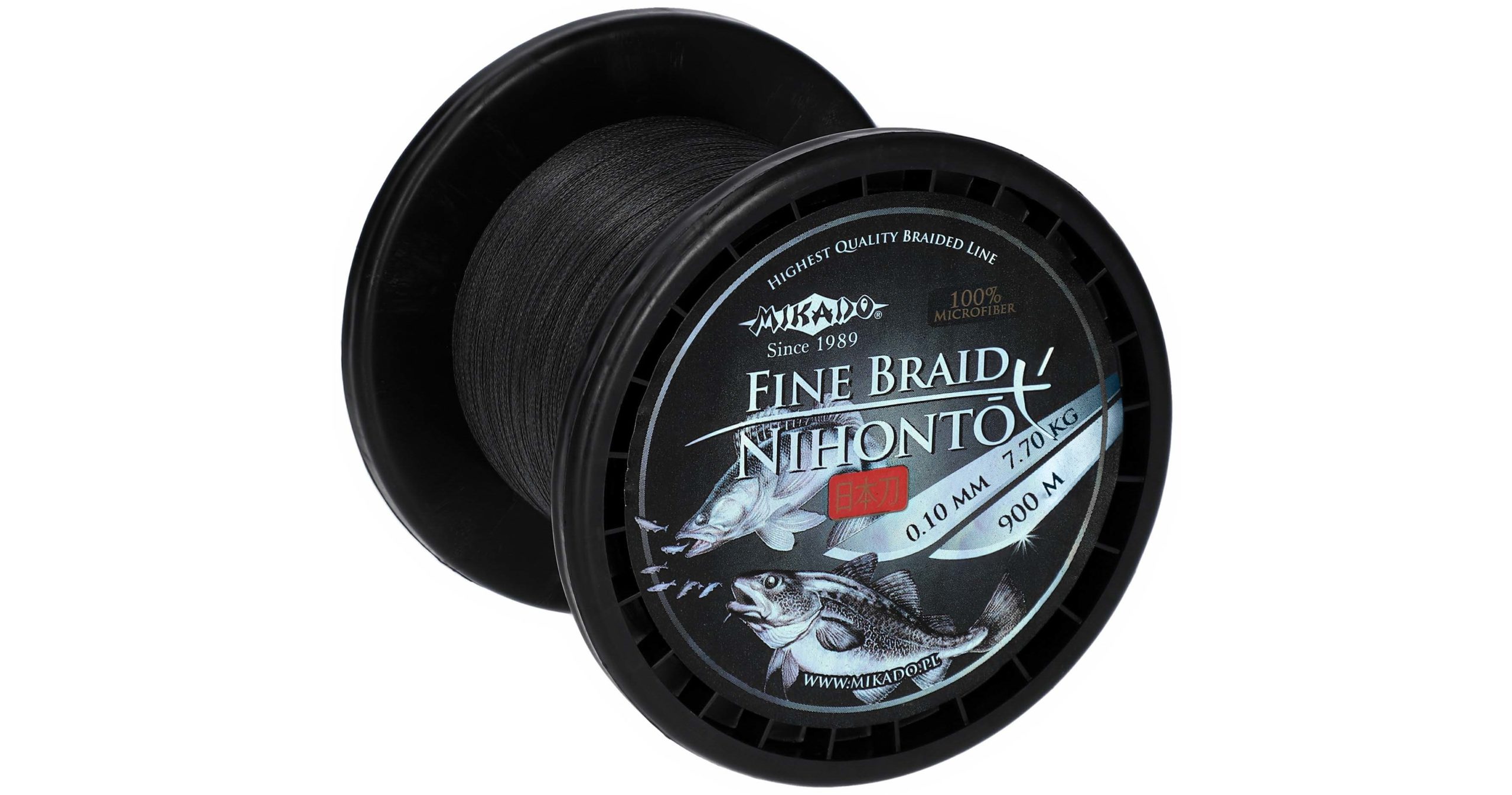 Mikado – PLECIONKA – NIHONTO FINE BRAID – 0.10mm/7.7kg/900m – CZARNA – op.1szp.