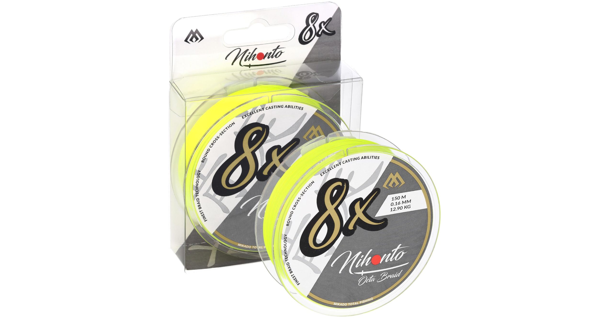 Mikado – PLECIONKA – NIHONTO OCTA BRAID – 0.08mm/5.15kg/10m – FLUO – op.1szp.