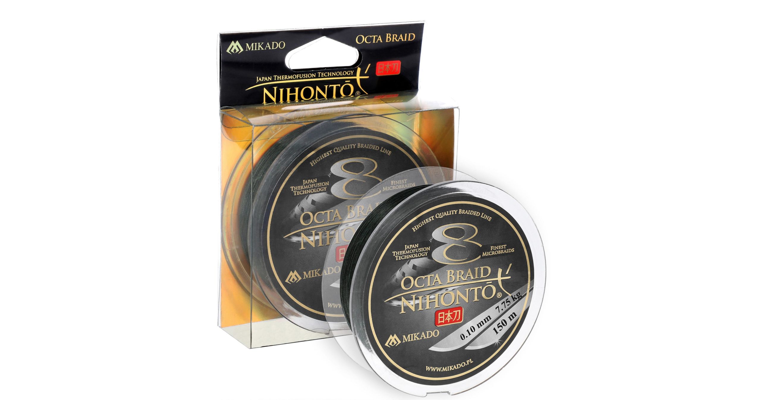 Mikado – PLECIONKA – NIHONTO OCTA BRAID – 0.08mm/5.15kg/150m – ZIELONA – op.1szp.