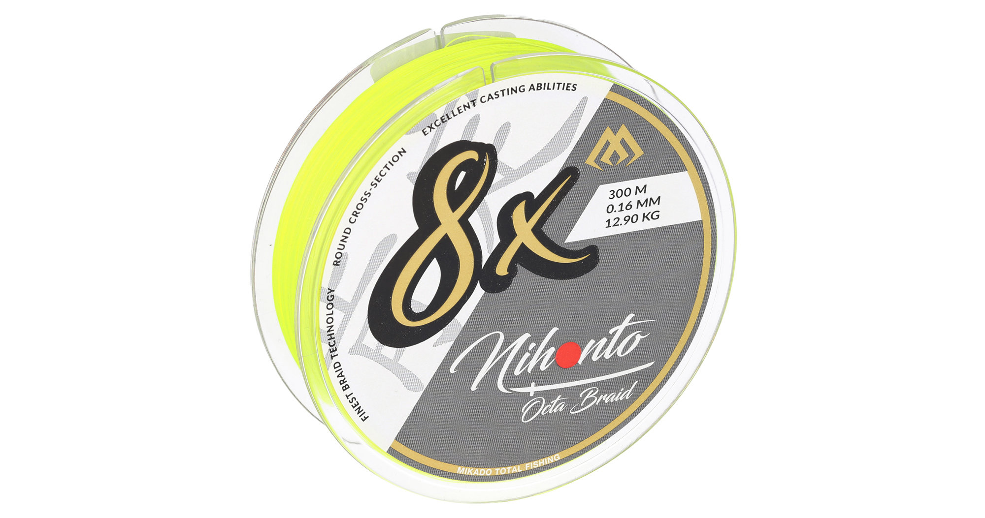 Mikado-PLECIONKA-NIHONTO-OCTA-BRAID-0.08mm5.15kg300m-FLUO-x17BxD3x141TA-op.1szp-1