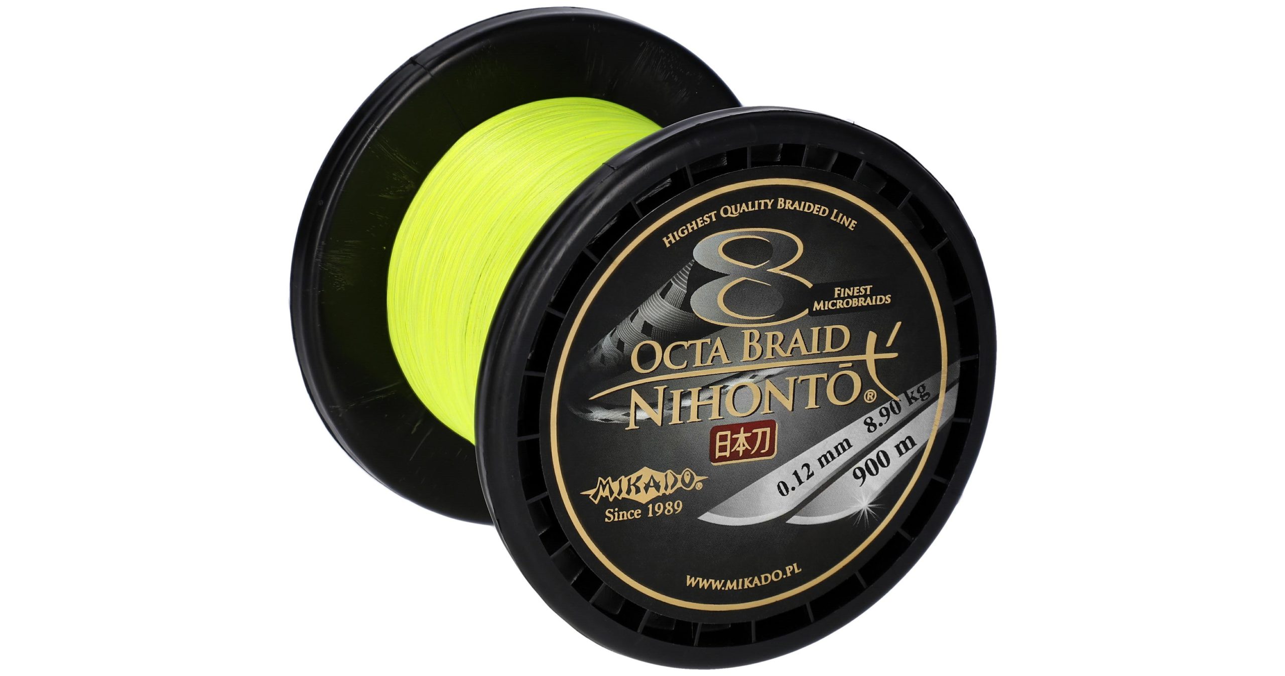 Mikado-PLECIONKA-NIHONTO-OCTA-BRAID-0.08mm5.15kg900m-FLUO-ZOLTA-op.1szp-scaled