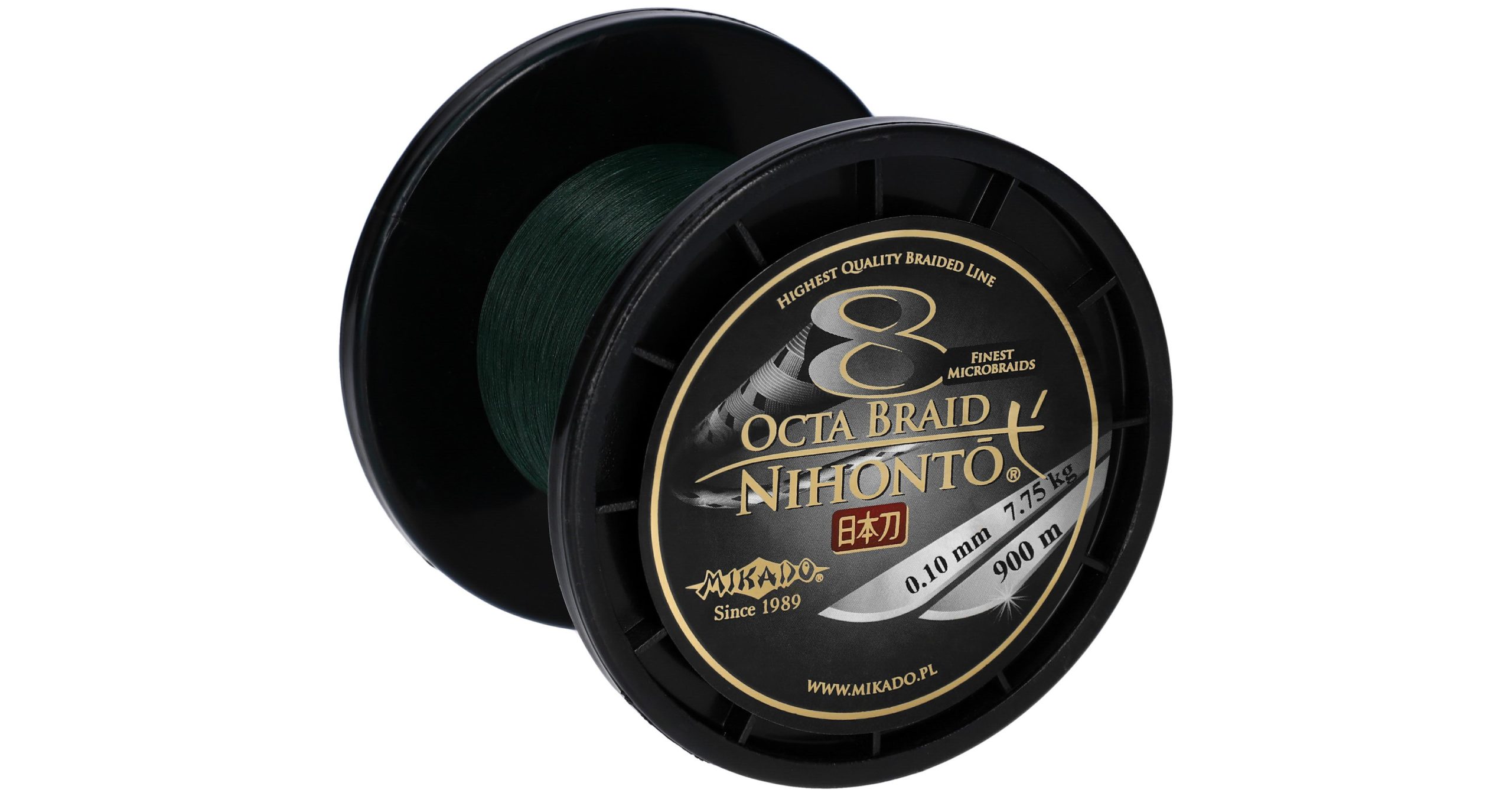 Mikado – PLECIONKA – NIHONTO OCTA BRAID – 0.08mm/5.15kg/900m – ZIELONA – op.1szp.