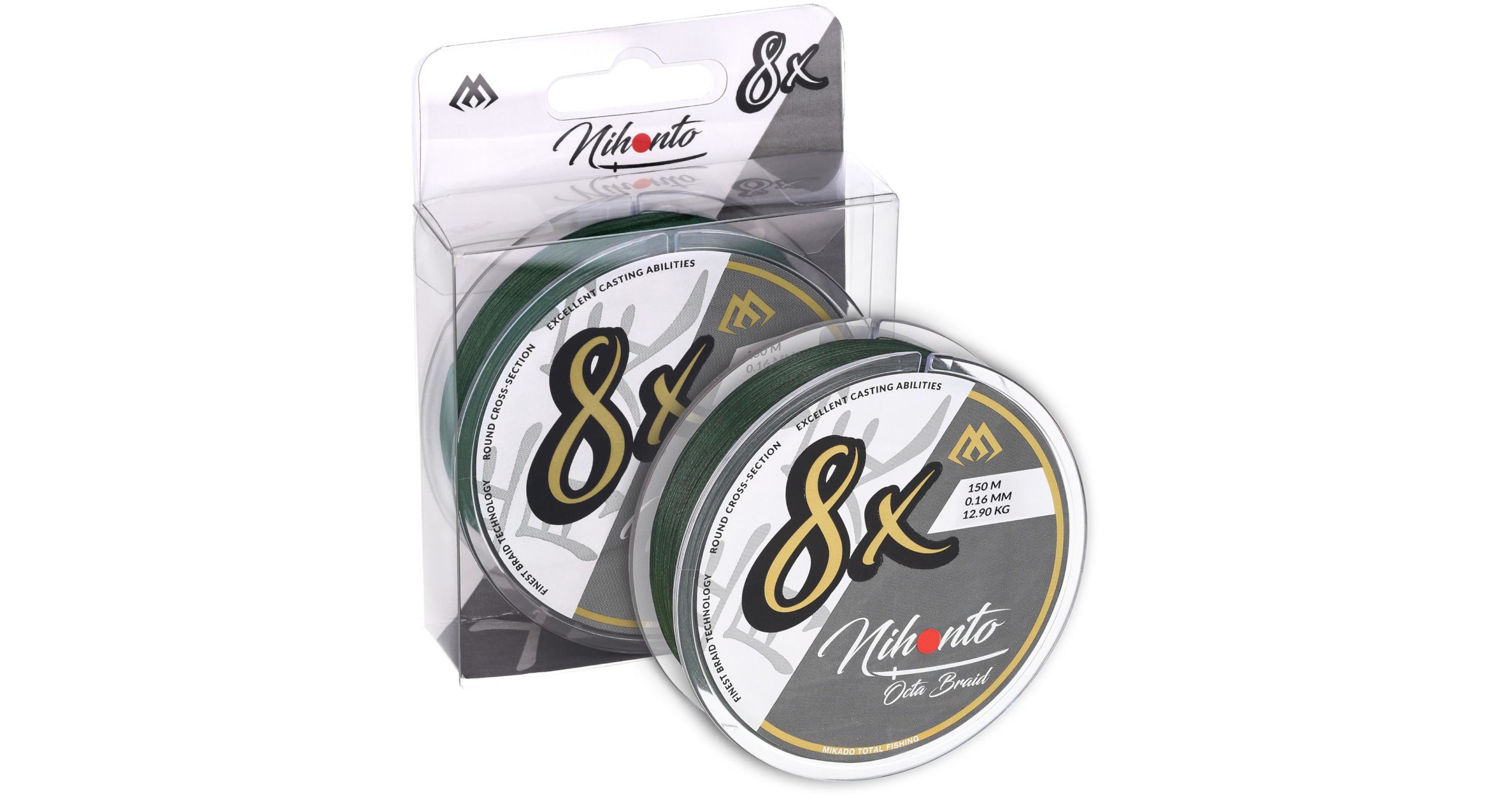 Mikado – PLECIONKA – NIHONTO OCTA BRAID – 0.14mm/10.15kg/10m – ZIELONA – op.1szp.