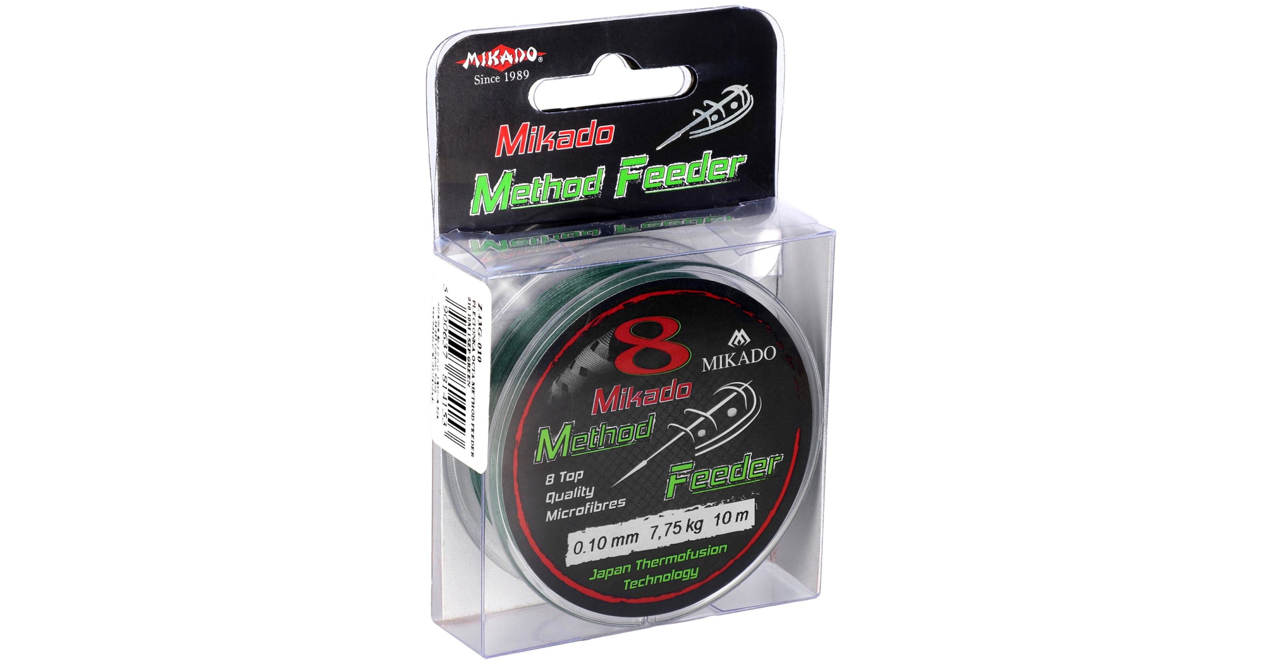 Mikado-PLECIONKA-OCTA-METHOD-FEEDER-0.08mm5.15kg10m-ZIELONA-op.1szp-2-scaled