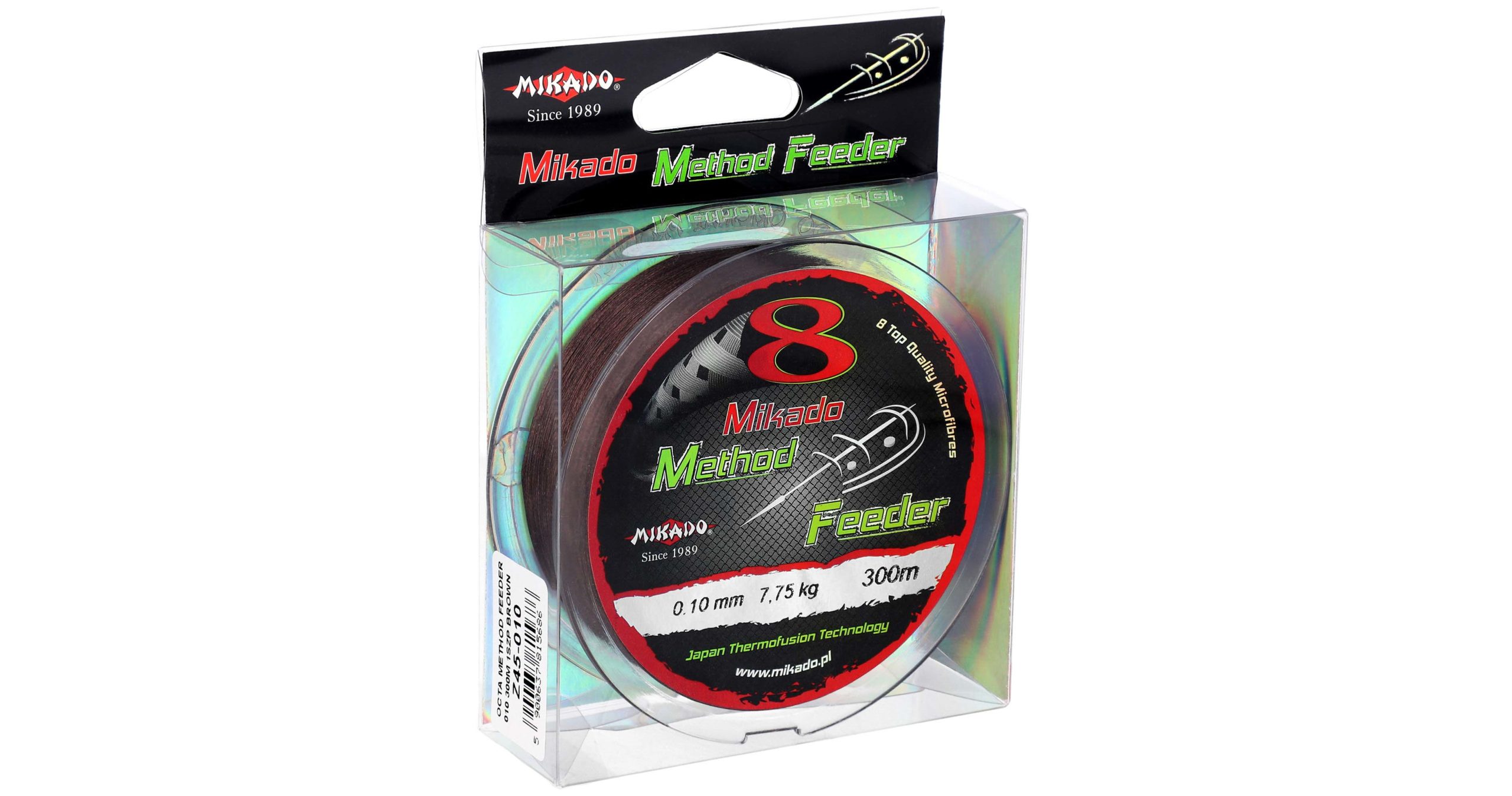 Mikado-PLECIONKA-OCTA-METHOD-FEEDER-0.08mm5.1kg300m-BRAZOWA-op.1szp-2-scaled