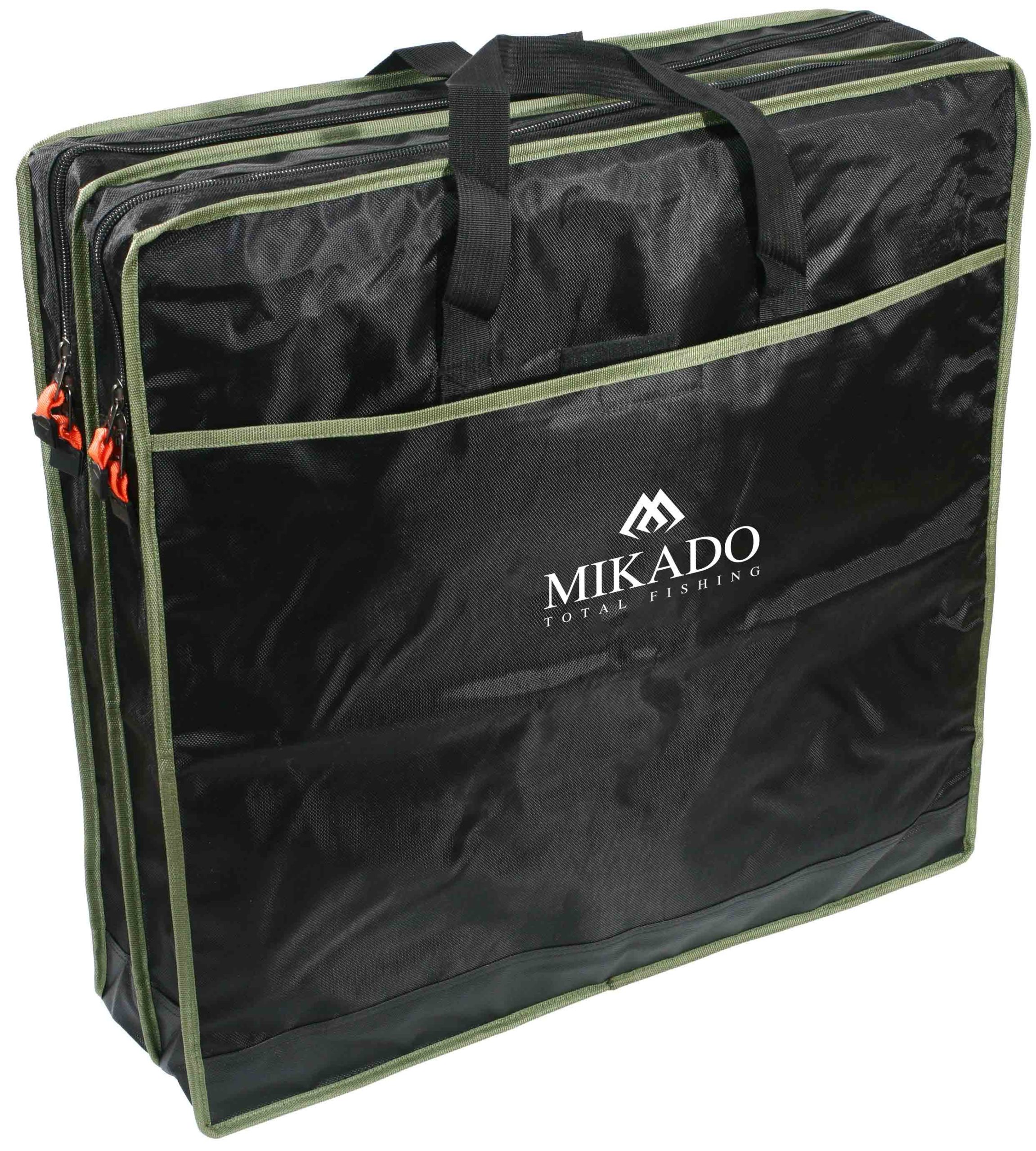 Mikado – TORBA – NA SIATKI – 2 KOMOROWY – KWADRAT (63x63x18cm) – CZARNO ZIELONY – op.1szt.