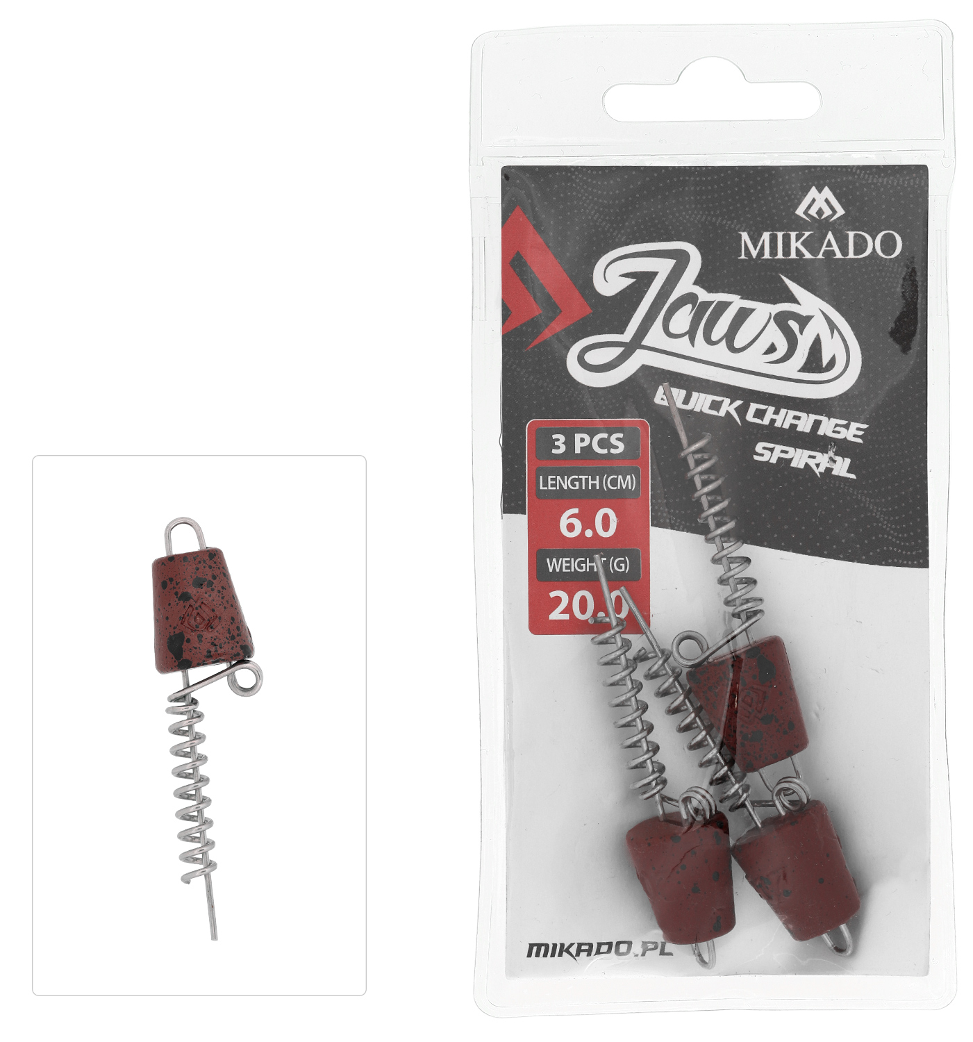 Mikado-WKRET-DO-PRZYNET-JAWS-QUICK-CHANGE-SPIRAL-20gr-6cm-op.3szt-1