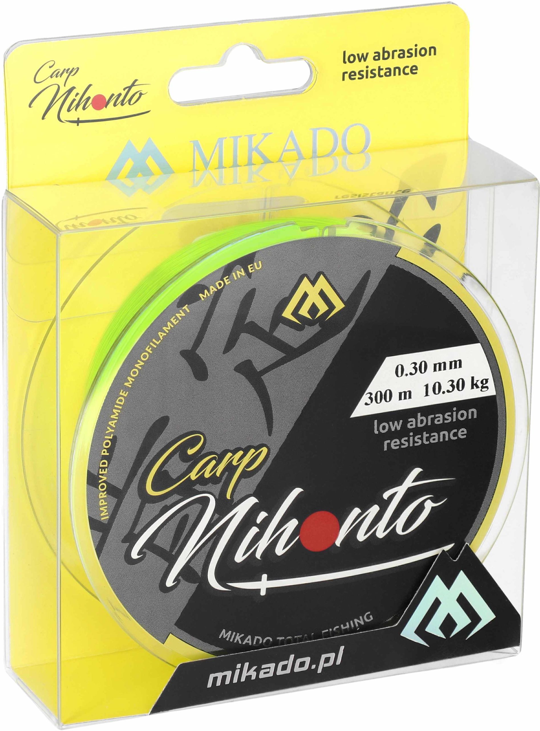 Mikado-ZYLKA-NIHONTO-CARP-0.25mm7.30kg300m-FLUO-ZOLTA-op.1szt-2-scaled