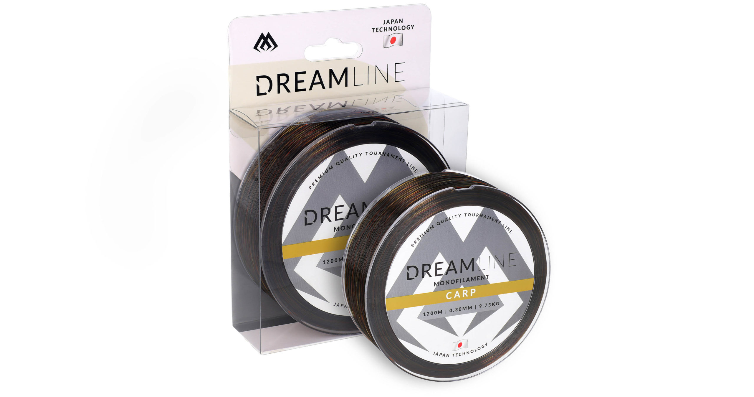 Mikado – ŻYŁKA – DREAMLINE CARP – 0.30mm/9.73kg/1200m – CAMO – op.1szp.