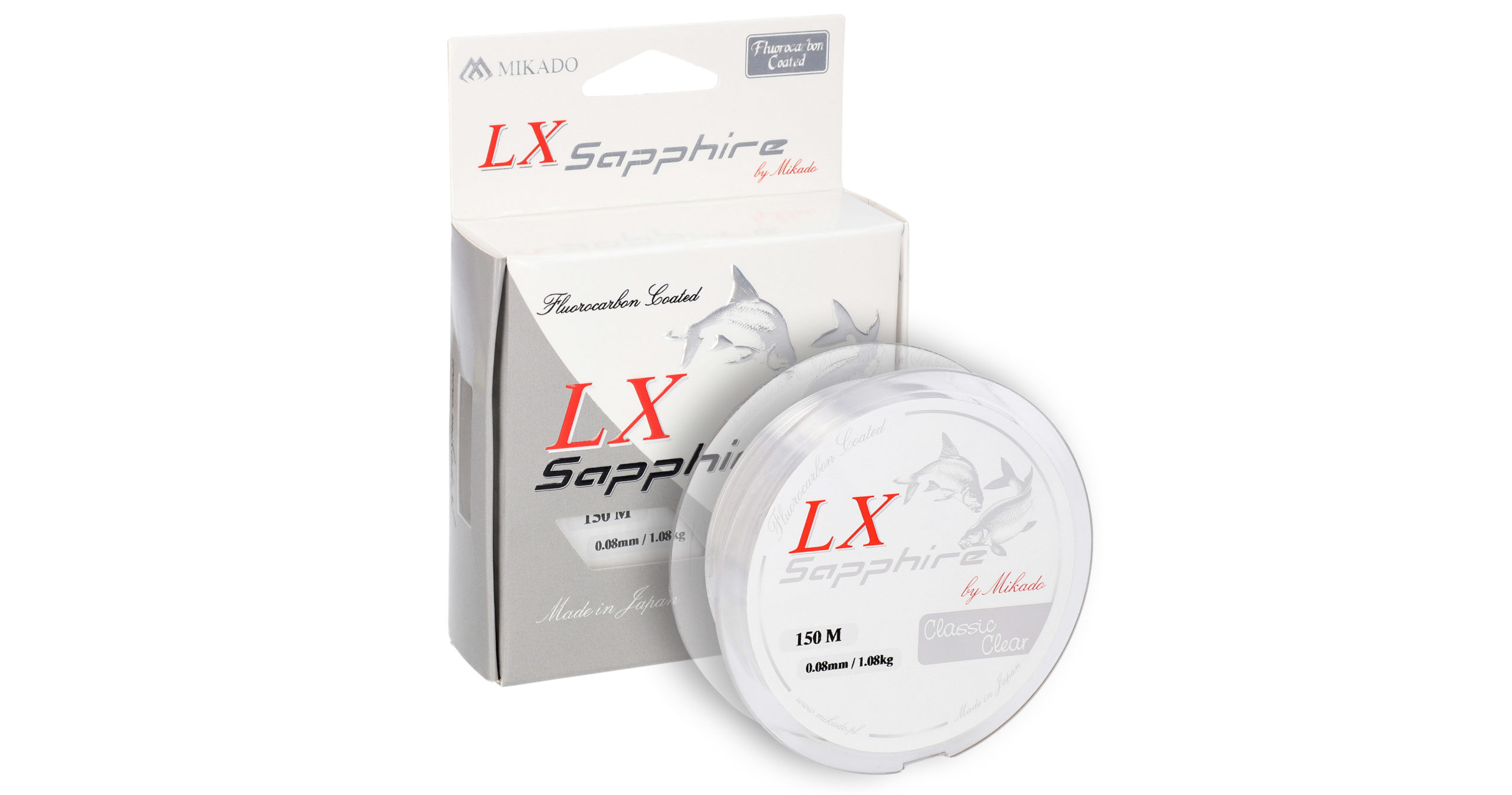 Mikado – ŻYŁKA – LX SAPPHIRE CLASSIC CLEAR – 0.08mm/1.08kg/150m – op.1szp.