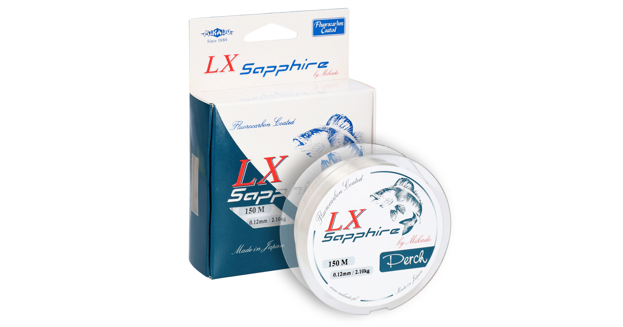 Mikado – ŻYŁKA – LX SAPPHIRE PERCH – 0.12mm/2.10kg/150m – op.1szp.