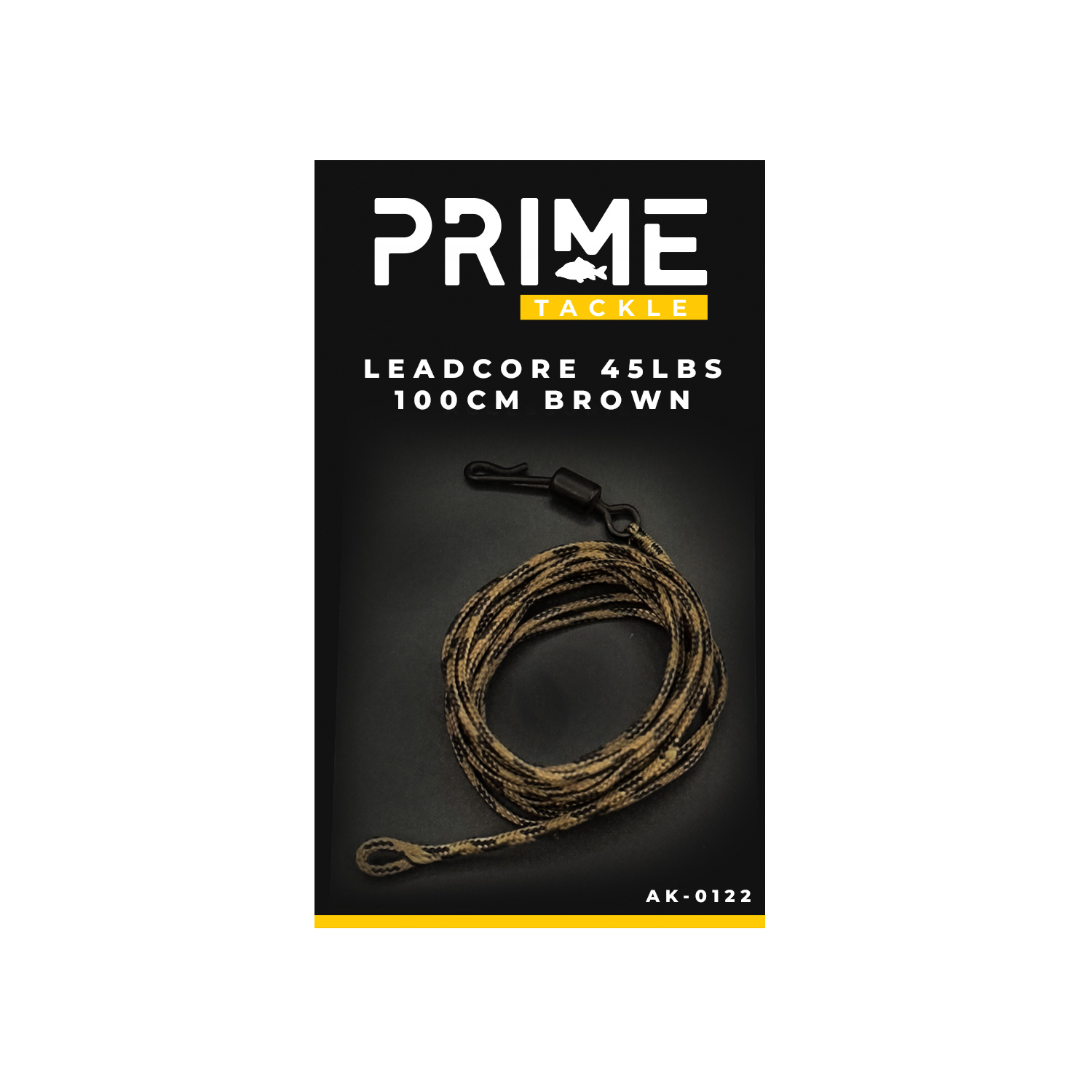 PRIME TACKLE – Leadcore karpiowy 45 lbs / 100 cm BROWN