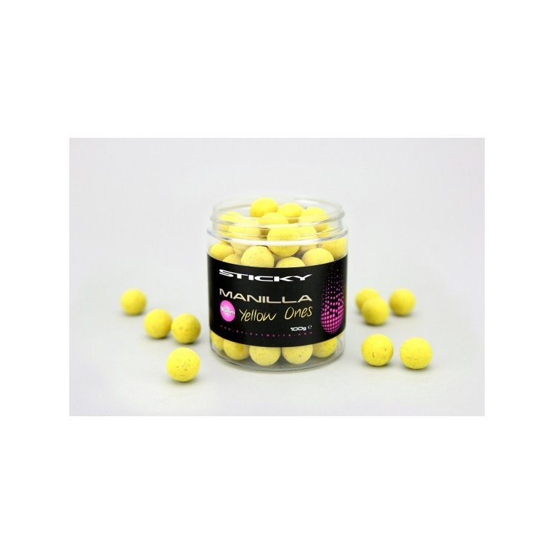 STICKY-BAITS-MANILLA-YELLOW-ONES-14mm100g-Sklep-Karpiowy-Premium-Sticky-Baits-1