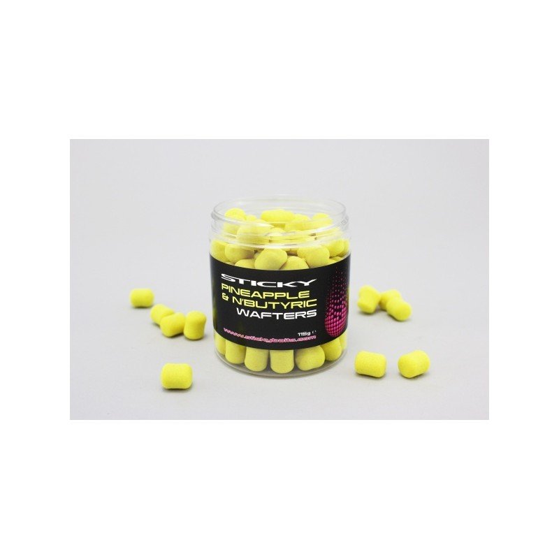 STICKY-BAITS-PINEAPPLE-NBUTYRIC-DUMBEL-WAFTERS-100g-Sklep-Karpiowy-Premium-Sticky-Baits-1