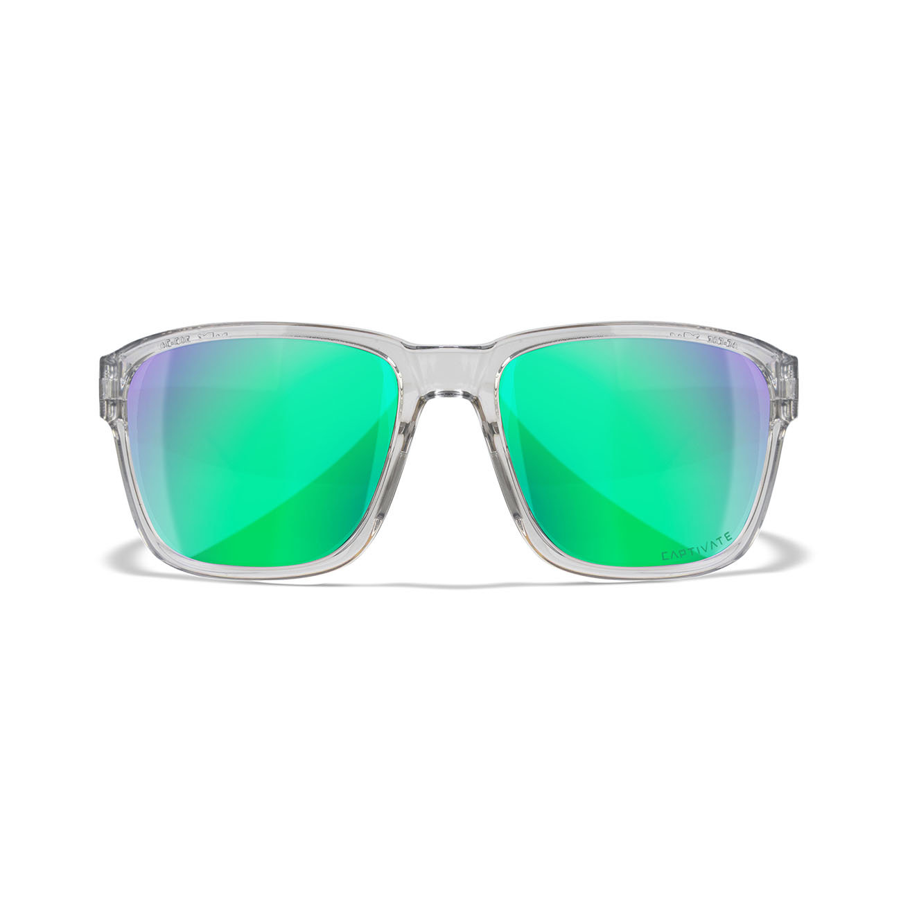 TREK-Captivate-Polarized-Green-Mirror-Amber-Gloss-Crystal-Light-Grey-Frame-Okulary