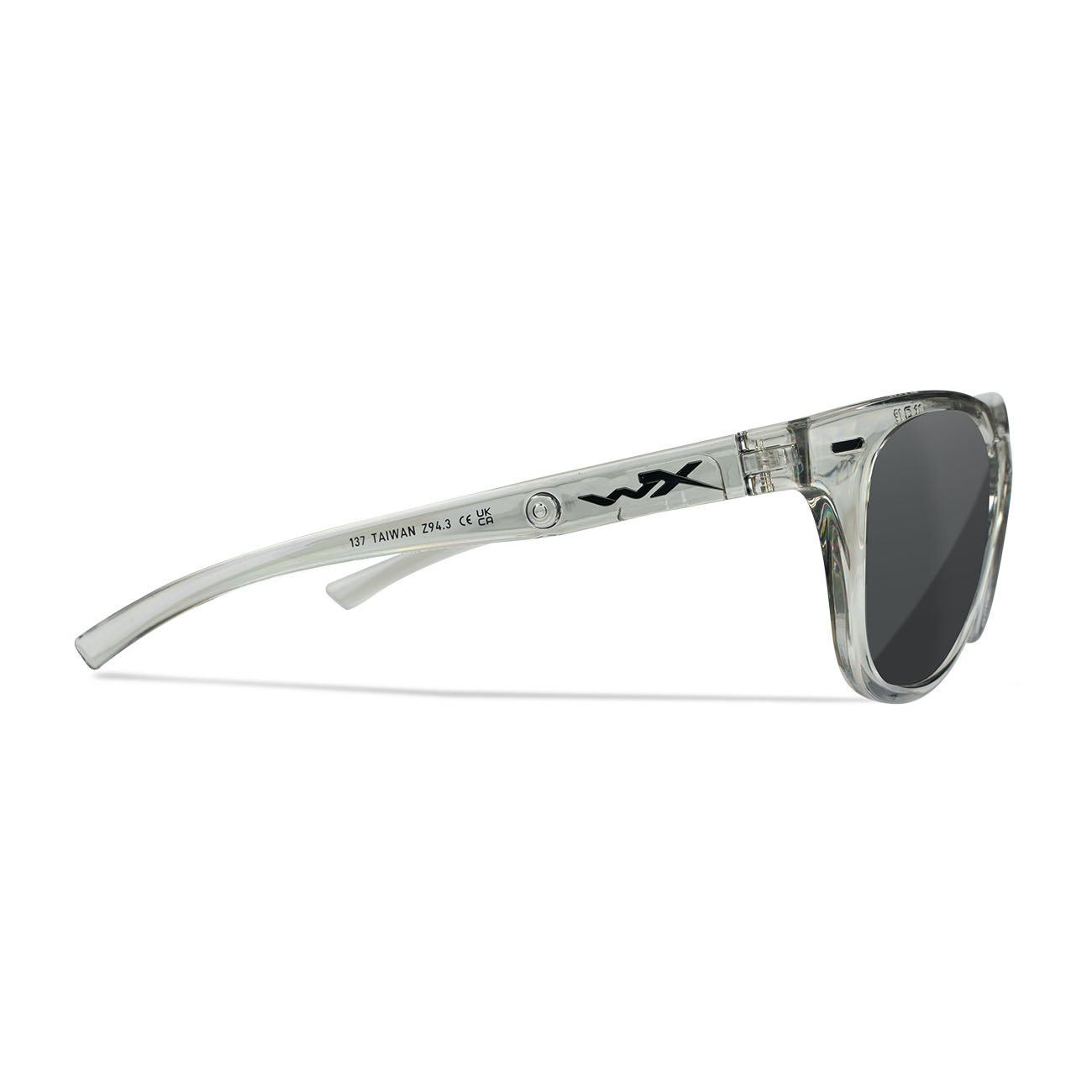 ULTRA-Captivate-Polarized-Smoke-Grey-Gloss-Crystal-Light-Grey-Frame-Okulary-Karpiowe