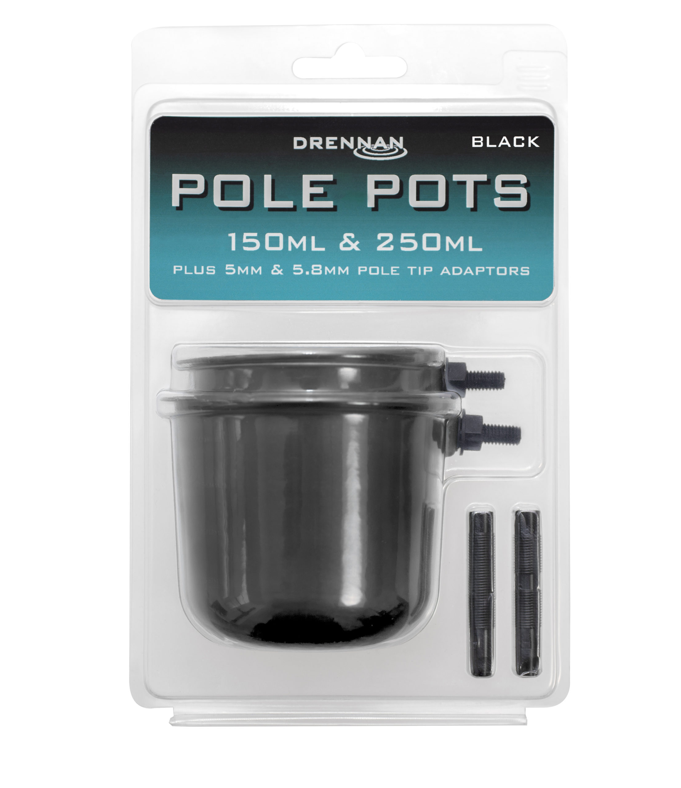 Kubki Zanętowe POLE POTS BLACK 2szt. Drennan