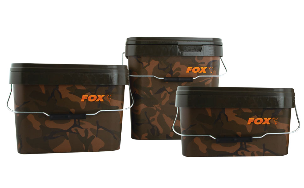 Fox Camo Square Buckets – Camo Square Buckets – 17 Litre – CBT007