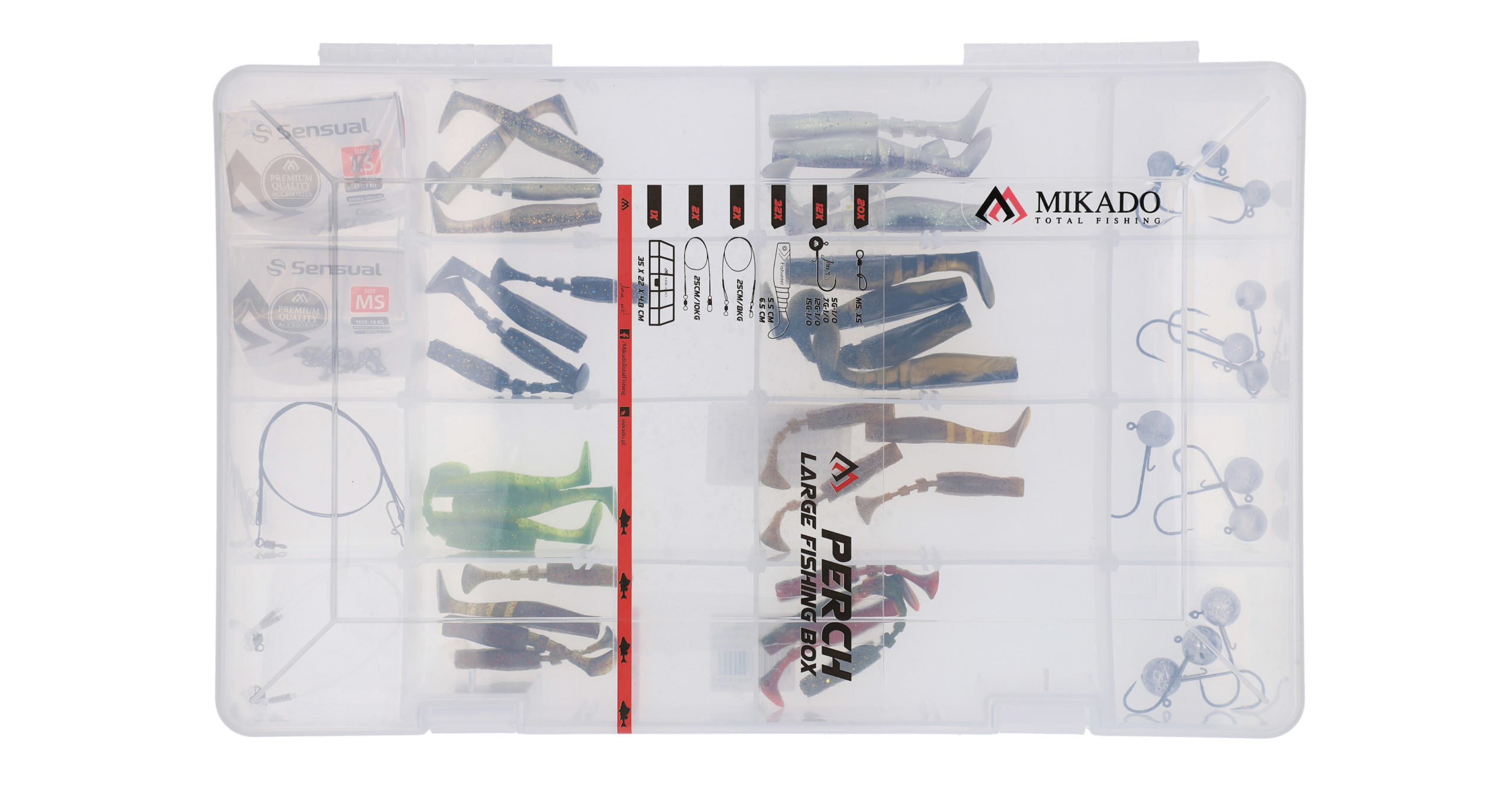 Mikado – LARGE SET PERCH SOFT LURE KIT