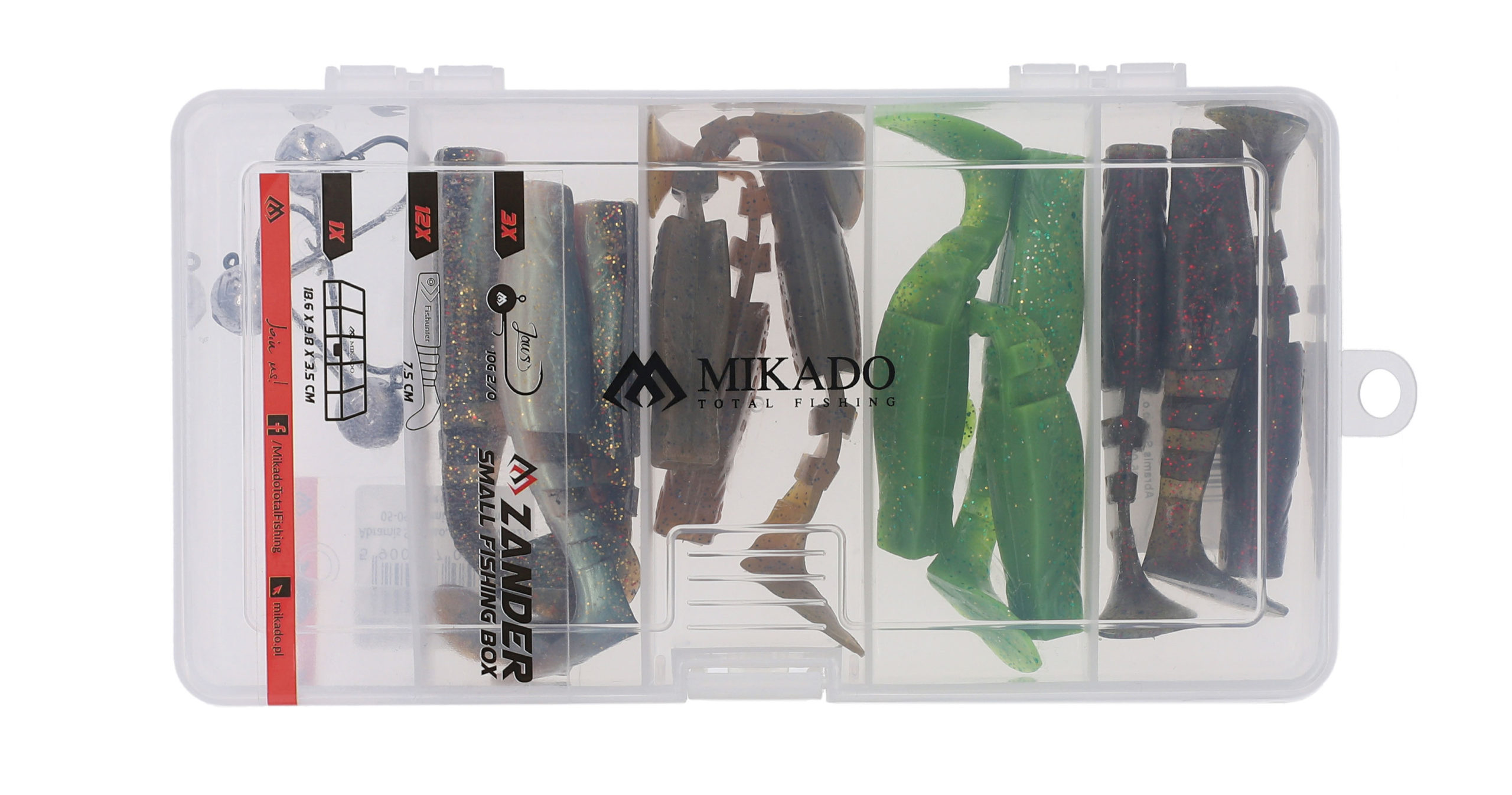 Mikado – SMALL SET ZANDER SOFT LURE KIT